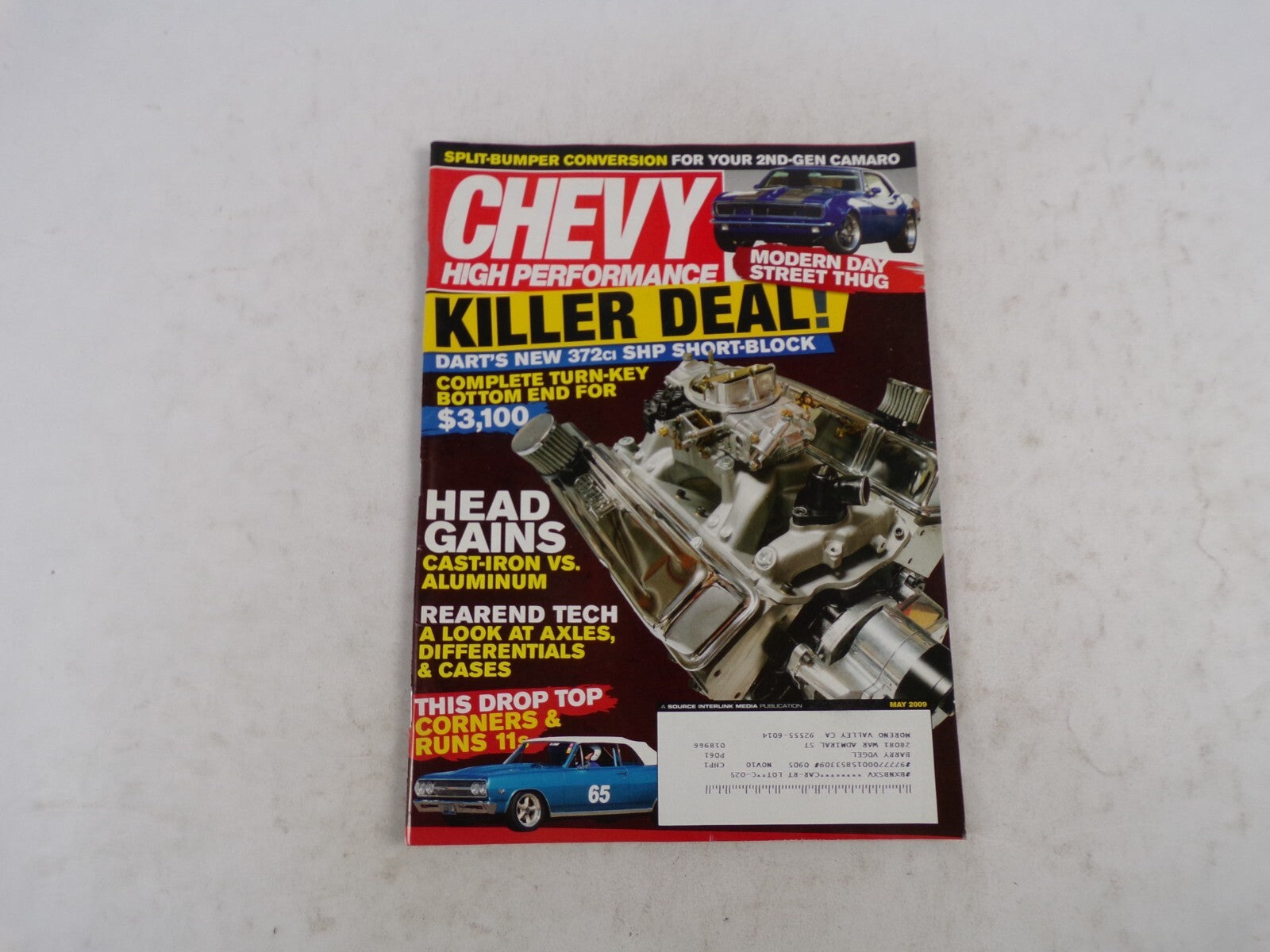 May 2009 Chevy High Performance Killer Deal Heas Gains Cast-Iron vs.Aluminum