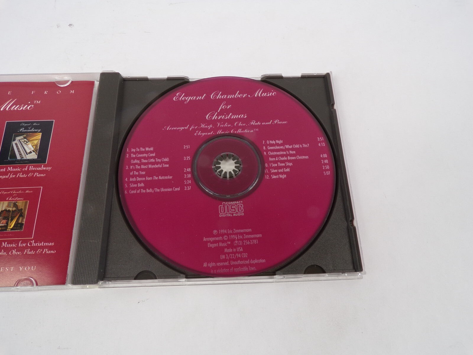 Elegant Chamber Music For Christmas Joy To The World The Conventry Carol CD#67