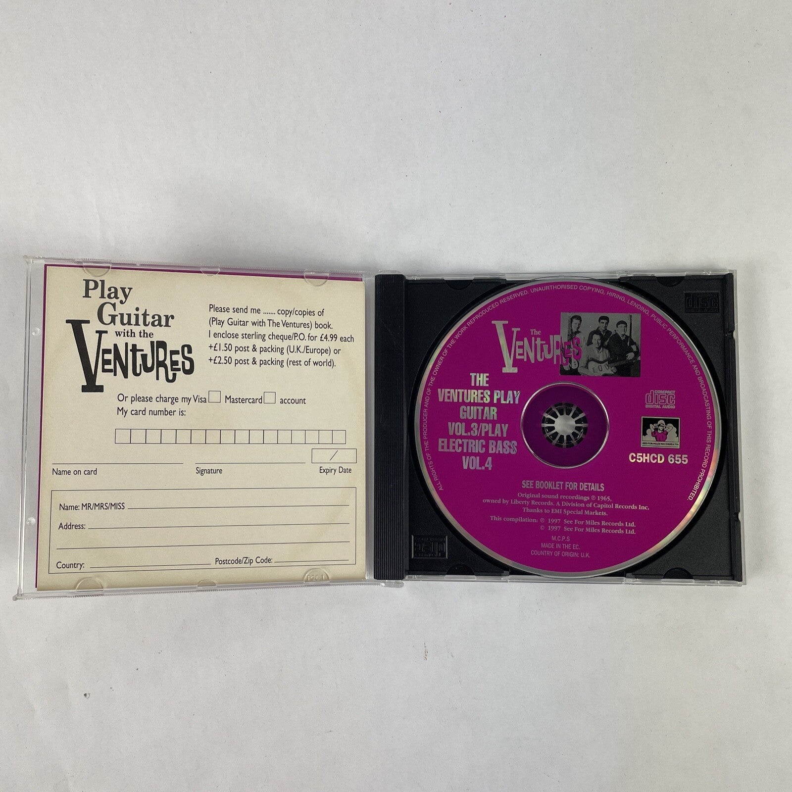 The Ventures - The Ventures Play Guitar Vol. 3/ Play Electric Bass Vol. 4 CD #17