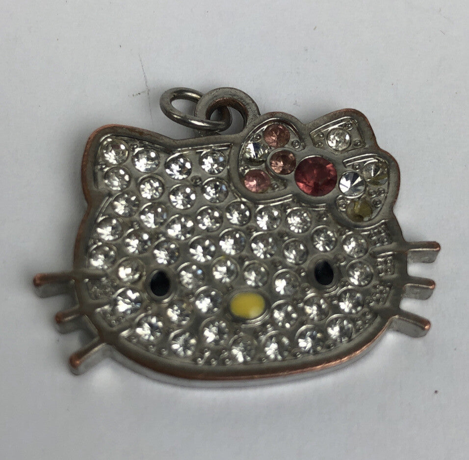 Lovely Cute Bow Hello kitty Crystal Necklace Pendant Girl's Fashion Jewelry Gift