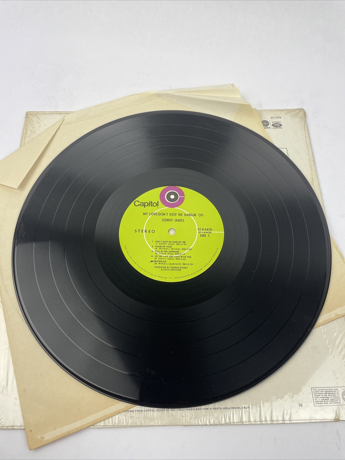 Sonny James And The Southern Gentlemen - My Love / Don't Keep Me Hangin' On (LP)
