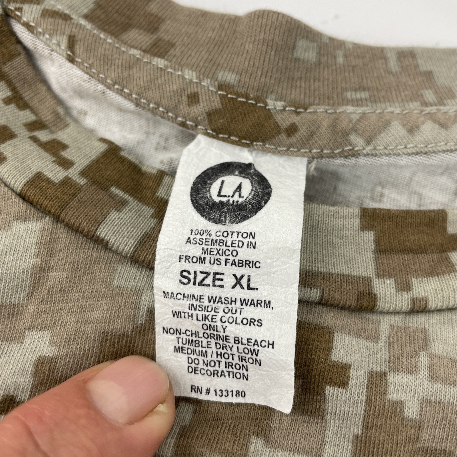 San Diego Padres Digi Camouflage Shirt JC Star Jerry Coleman Size XL SGA Camo