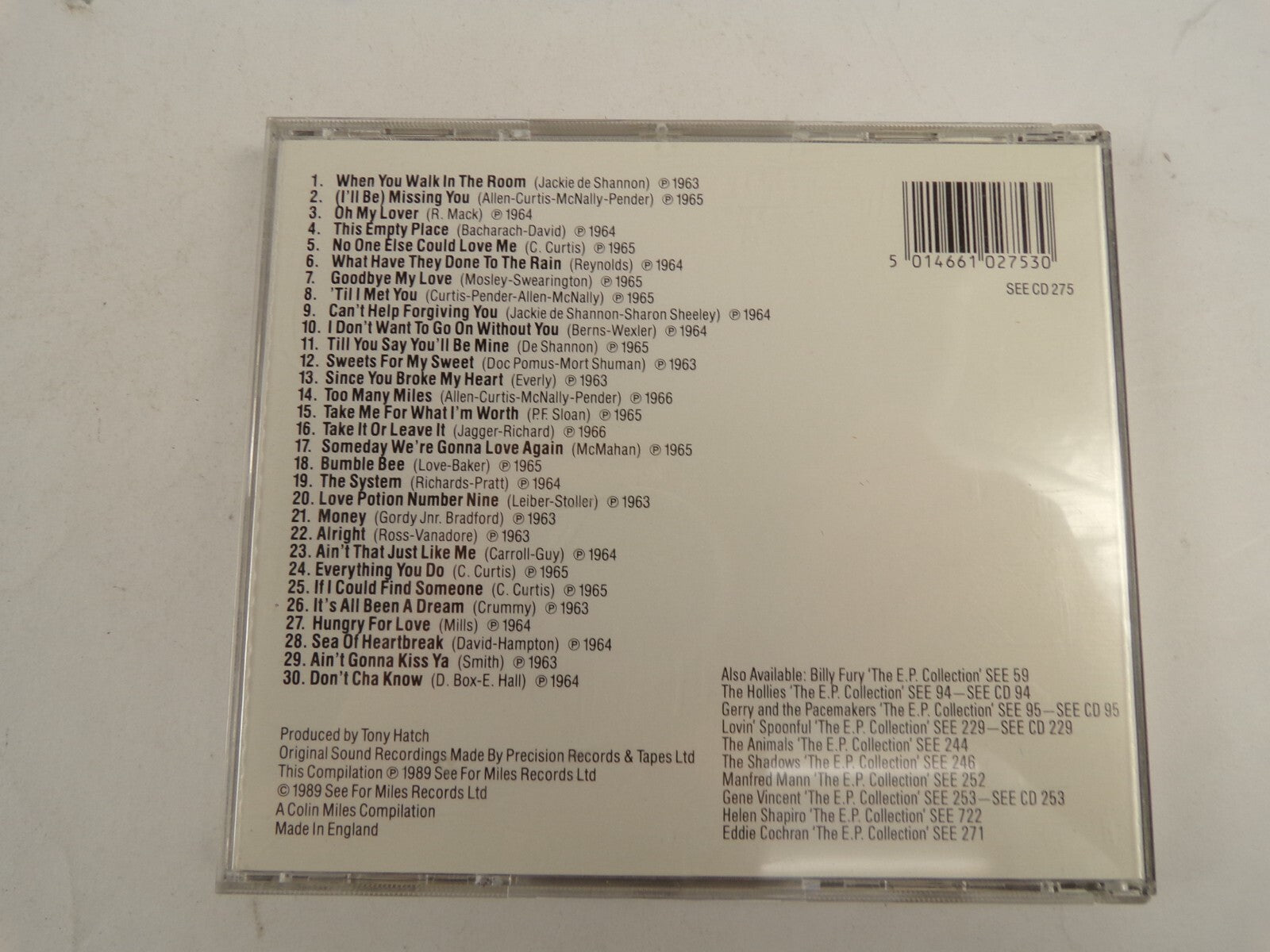 The Searchers E.P Collection When You Walk In The Room Oh My Lover CD#48