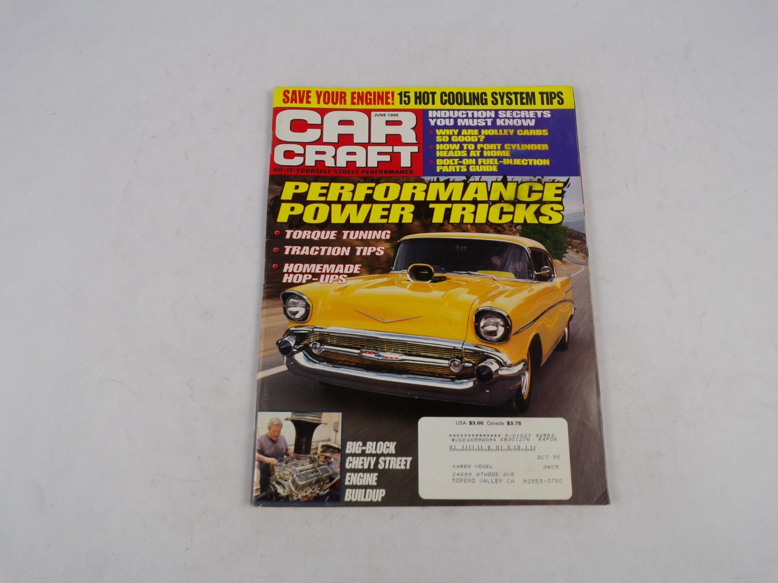 June 1996 Car Craft Performance Power Tricks Save Your Engine! 15 Hot Cooling