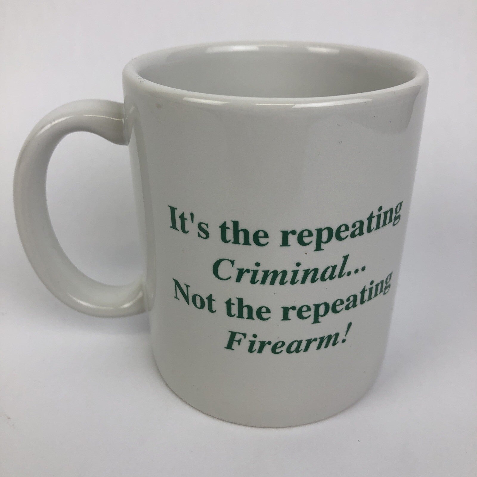El Cajon Ca. Gun Exchange Coffee Mug USA Its the Repeating Criminal Not the Gun