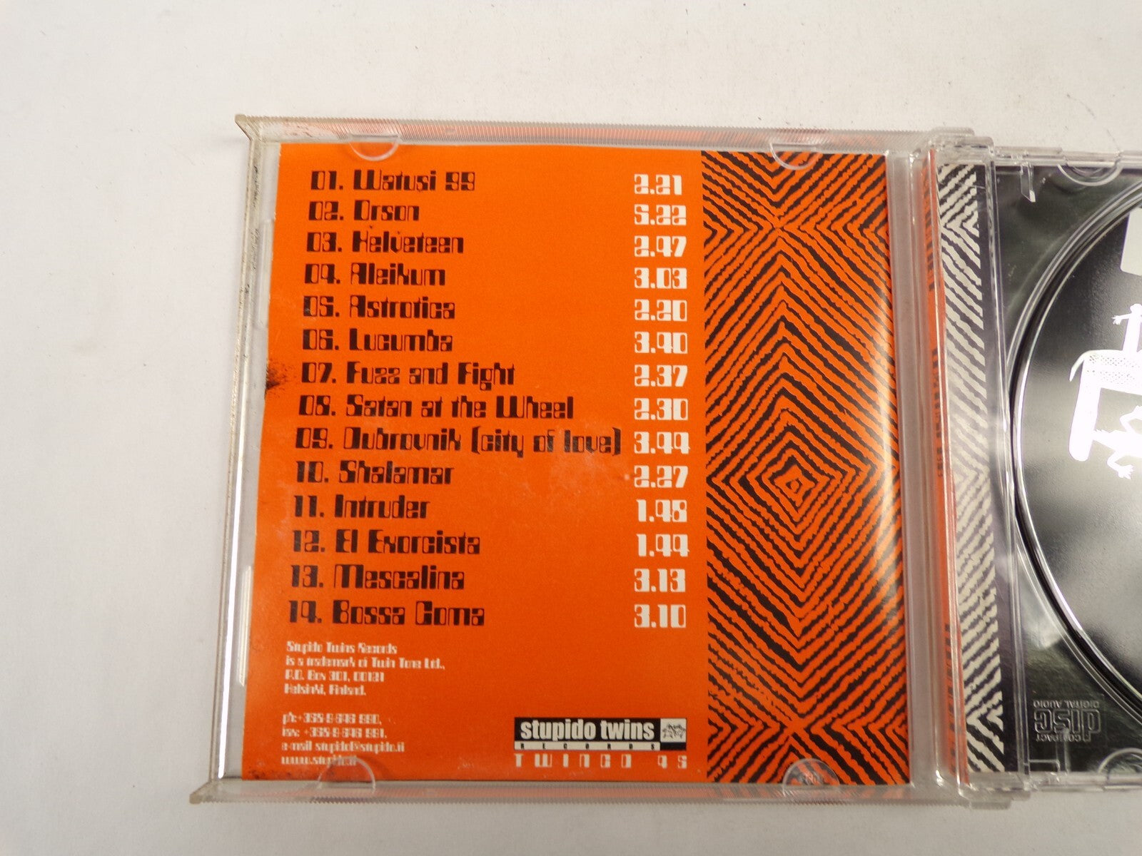 Hypnomen Watusi 99 Orson Lucumba Intruder Mescalina Shalamar Aleikum CD#53