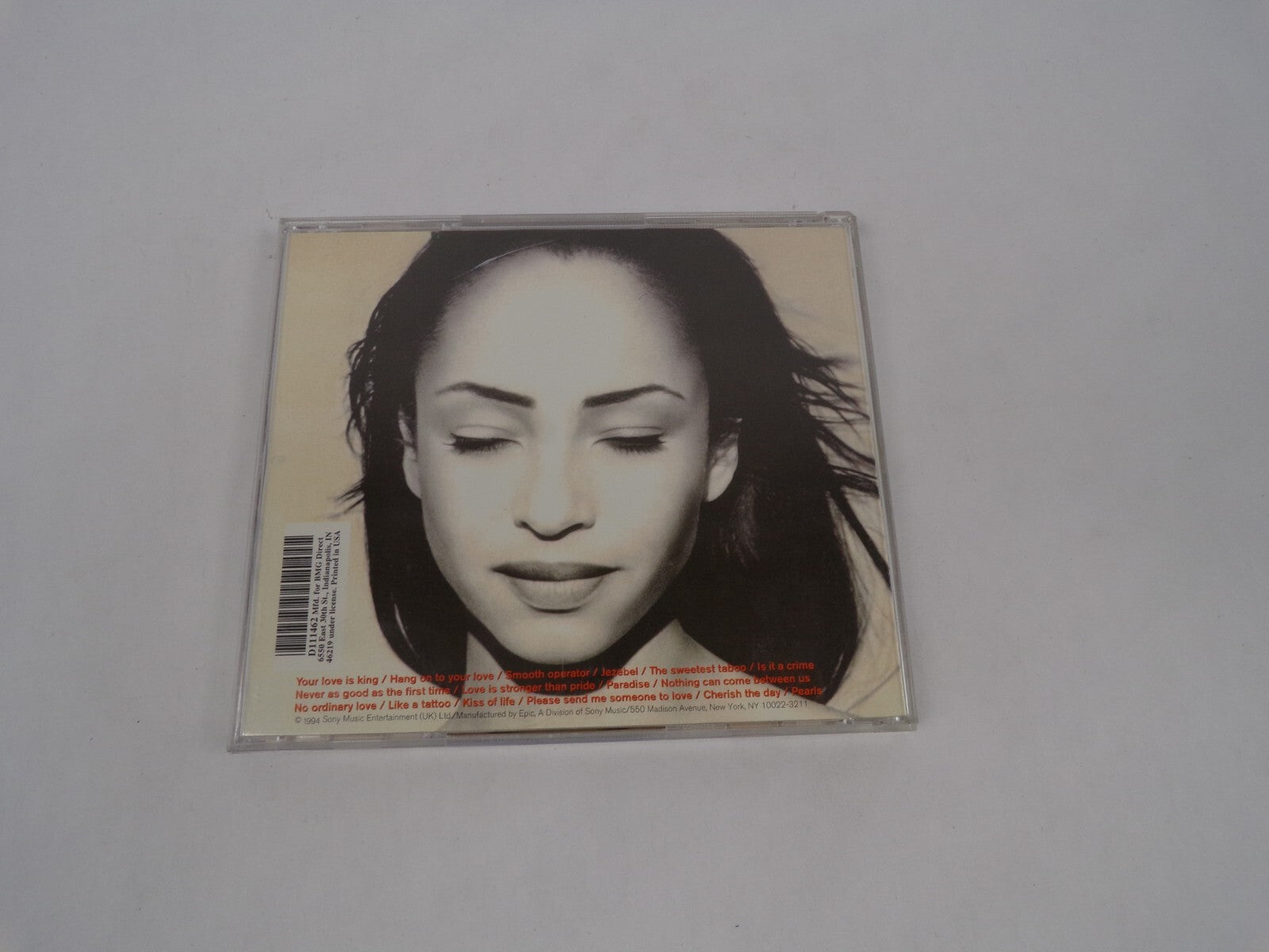The Best Of Sade Your Love Is King Hang On To Your Love Smooth Operator CD#63
