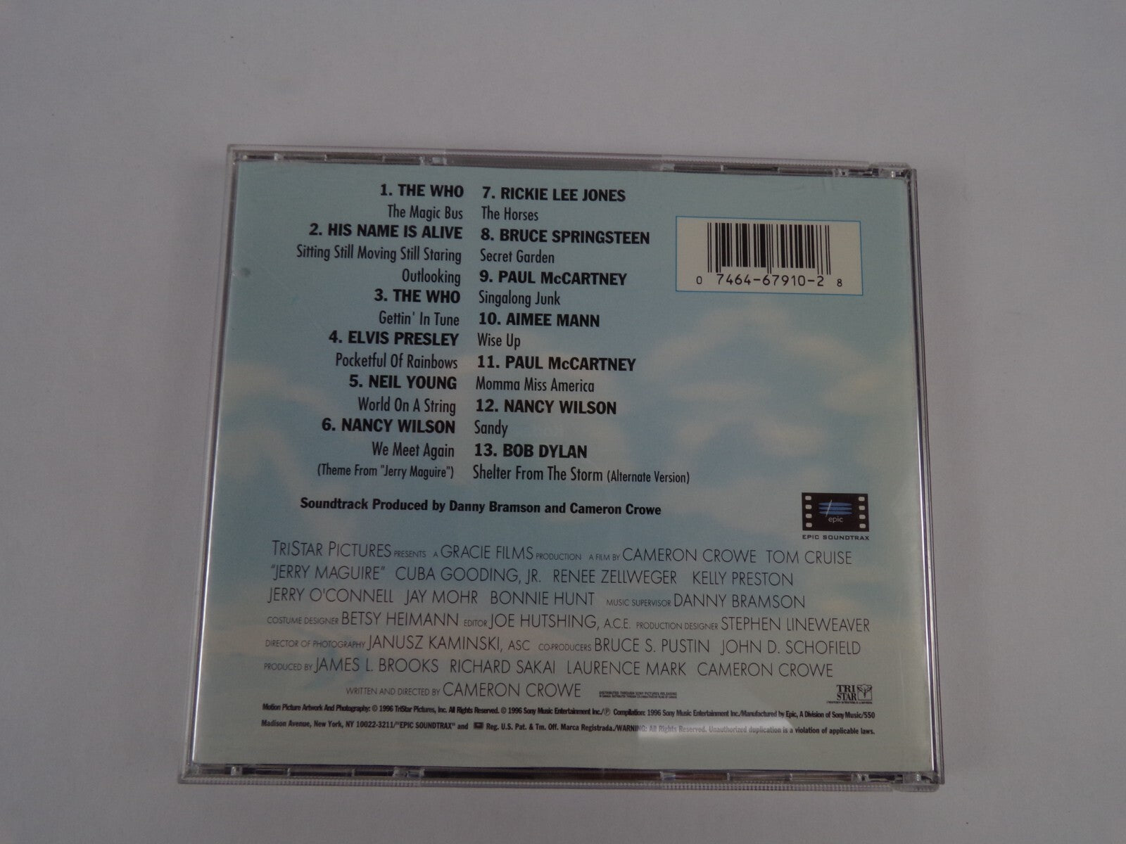 Jerry Maguire The Who His Name Is Alive Neil Young Bob Dylan Aimee Mann CD#40