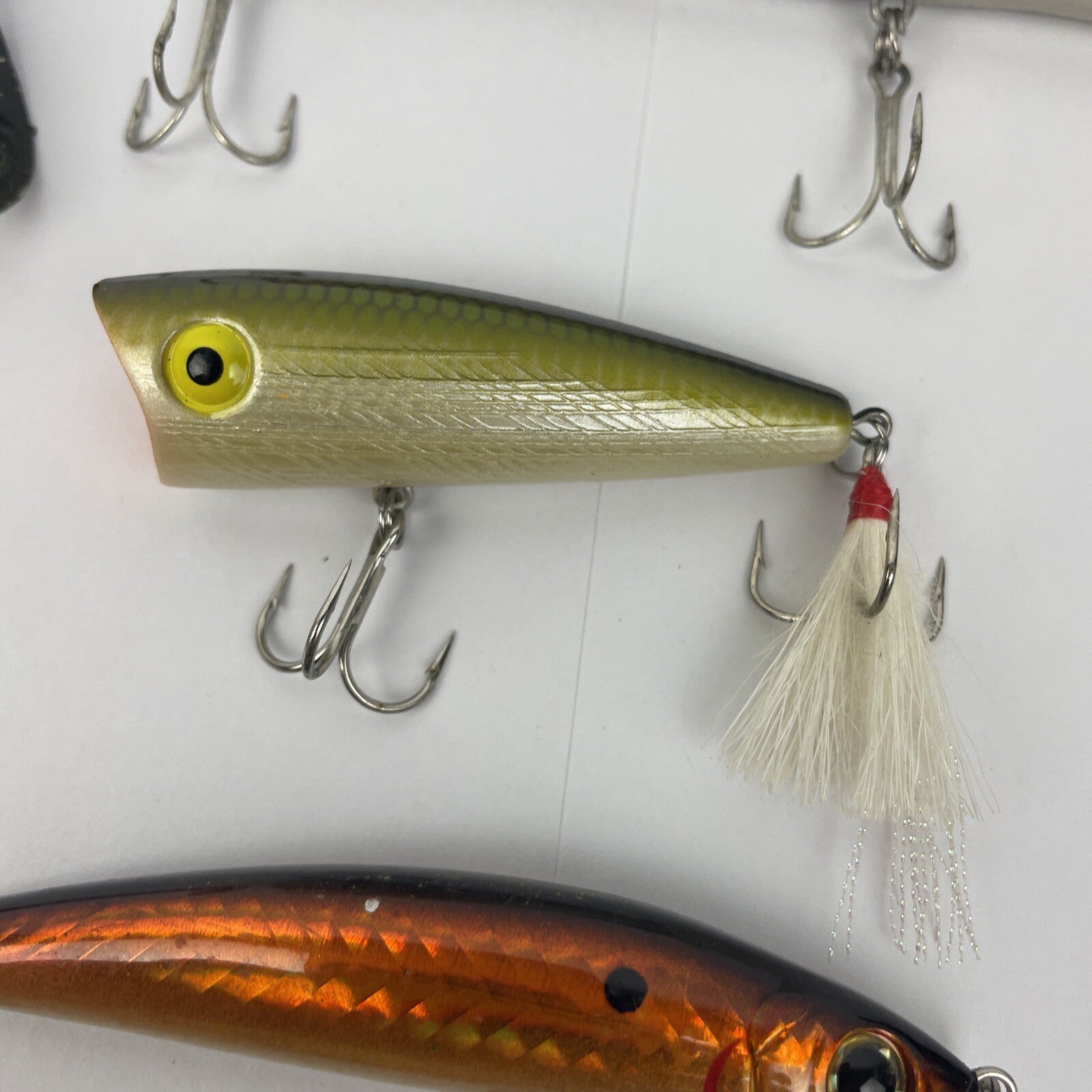 Heddon River Runt Spook Floater Deep Dive Tiny Torpedo Gold Lip lot 11 lures