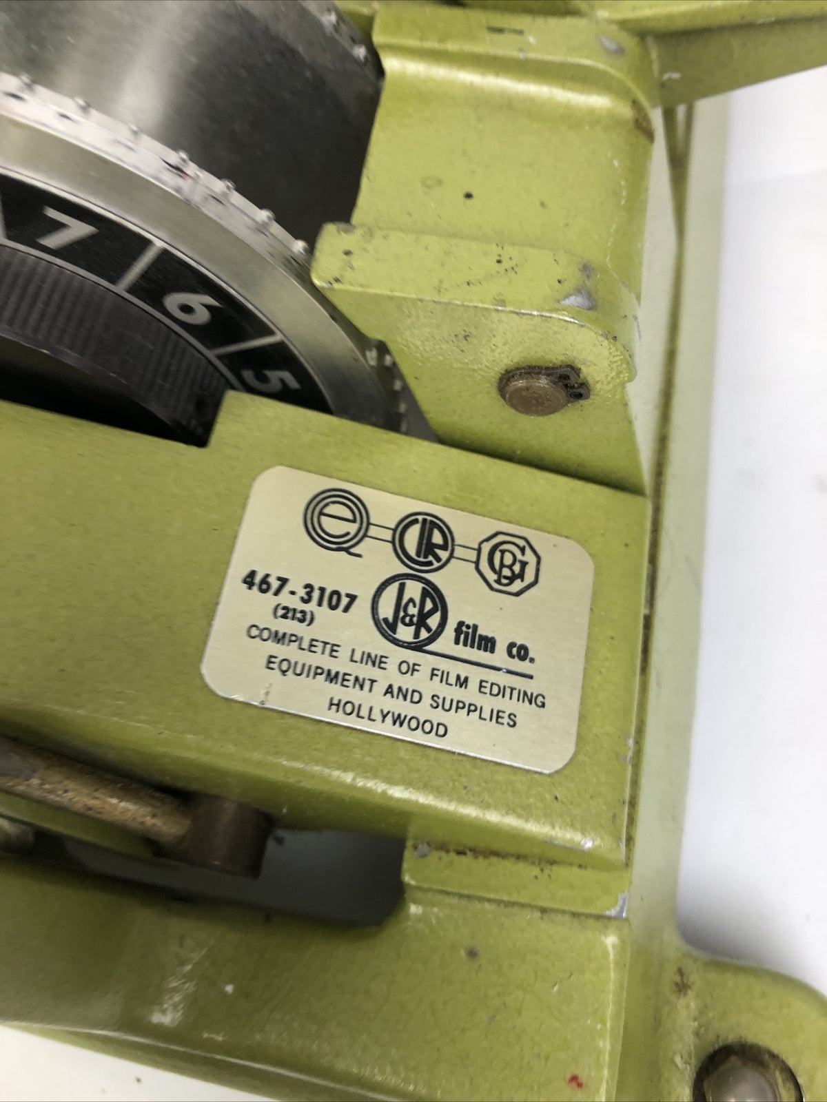 Ediquip # 1045 35mm 5 Gang J&R Film Co. Editing Synchronizer Vintage Hollywood