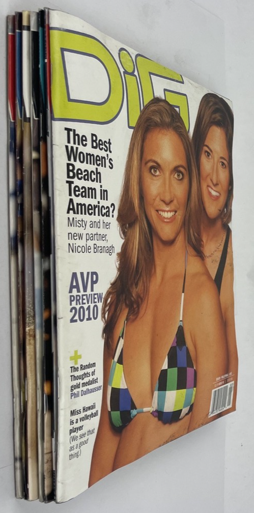 Lot Of 7 x 2009 2010 2011 " DiG " Beach Volleyball Life Magazine
