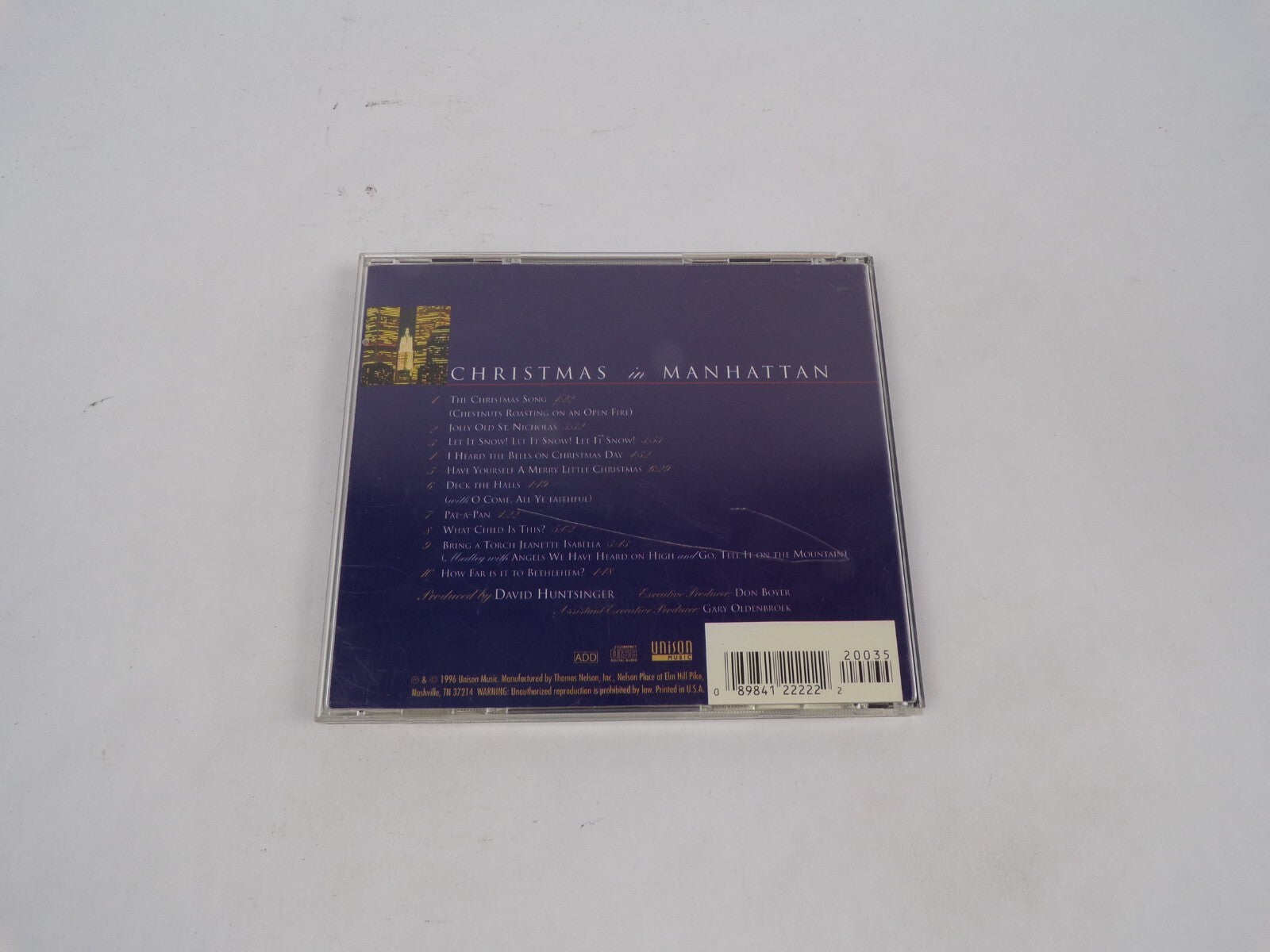 Christmas In Manhattan The Christmas Song Jolly Old St. Nicholas Let It CD#68