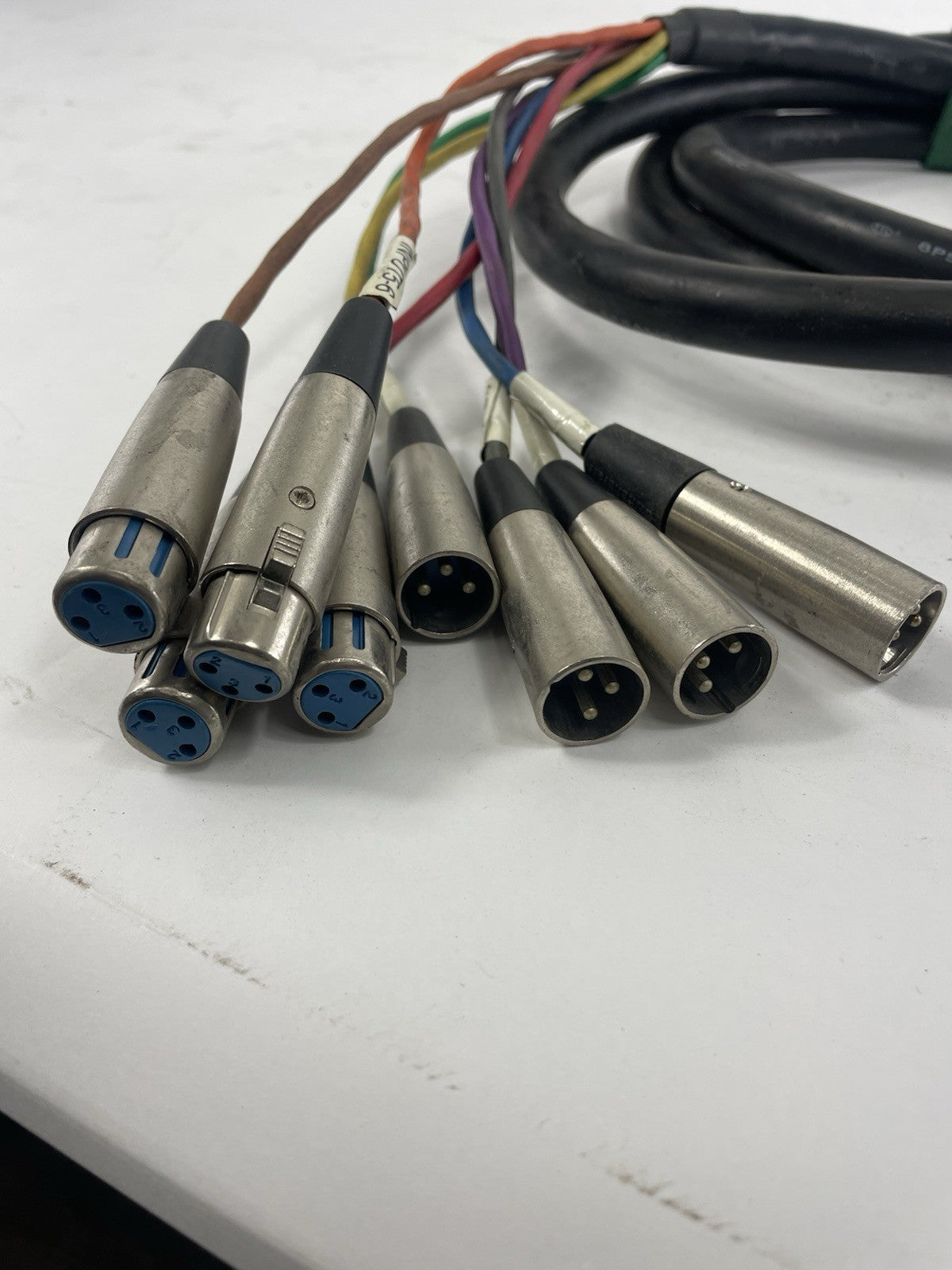 Wexler DB25 25-pin Analog D-Sub to 8 XLR3M Male FEMALE Breakout Snake 8 channel