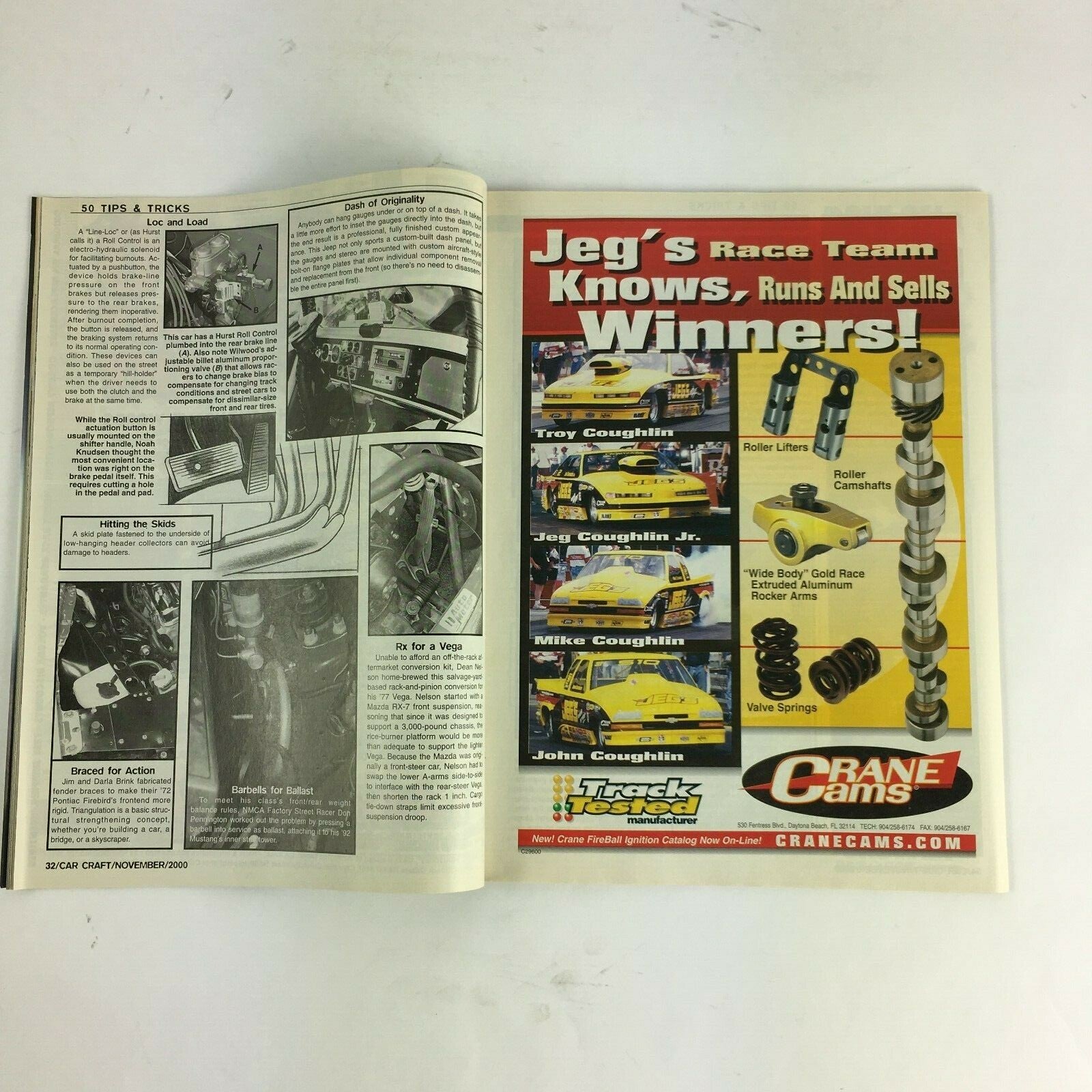 November 2000 Car Craft Magazine 50 Tips & Tricks Summer Nationals Action!