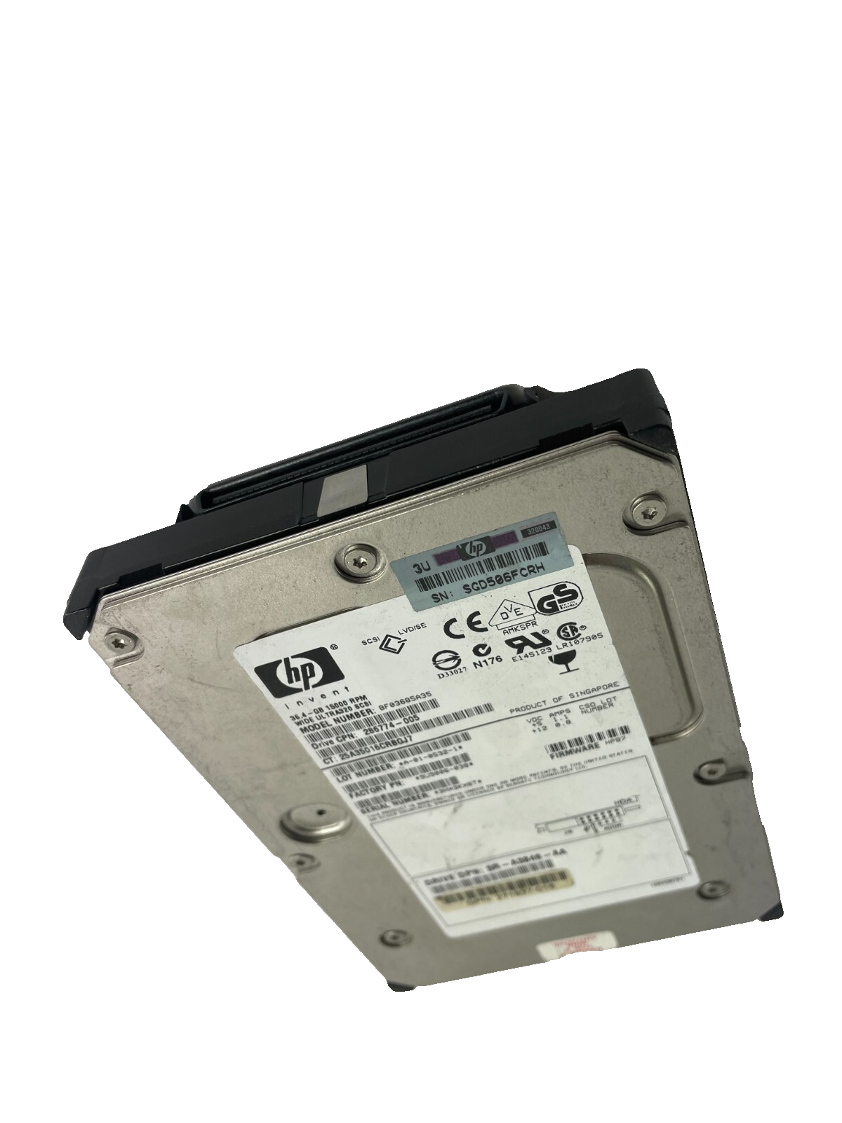 HP Model BF03685A35 15000RPM Hard Disc Drive Ultra-320 SCSI Cache 8 MB