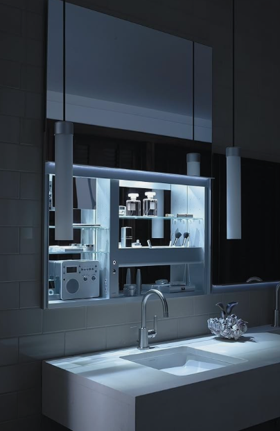 ROBERN UC3027FPL UPLIFT Mirror cabinet 30" x 27"Integrated Electrical Nightlight