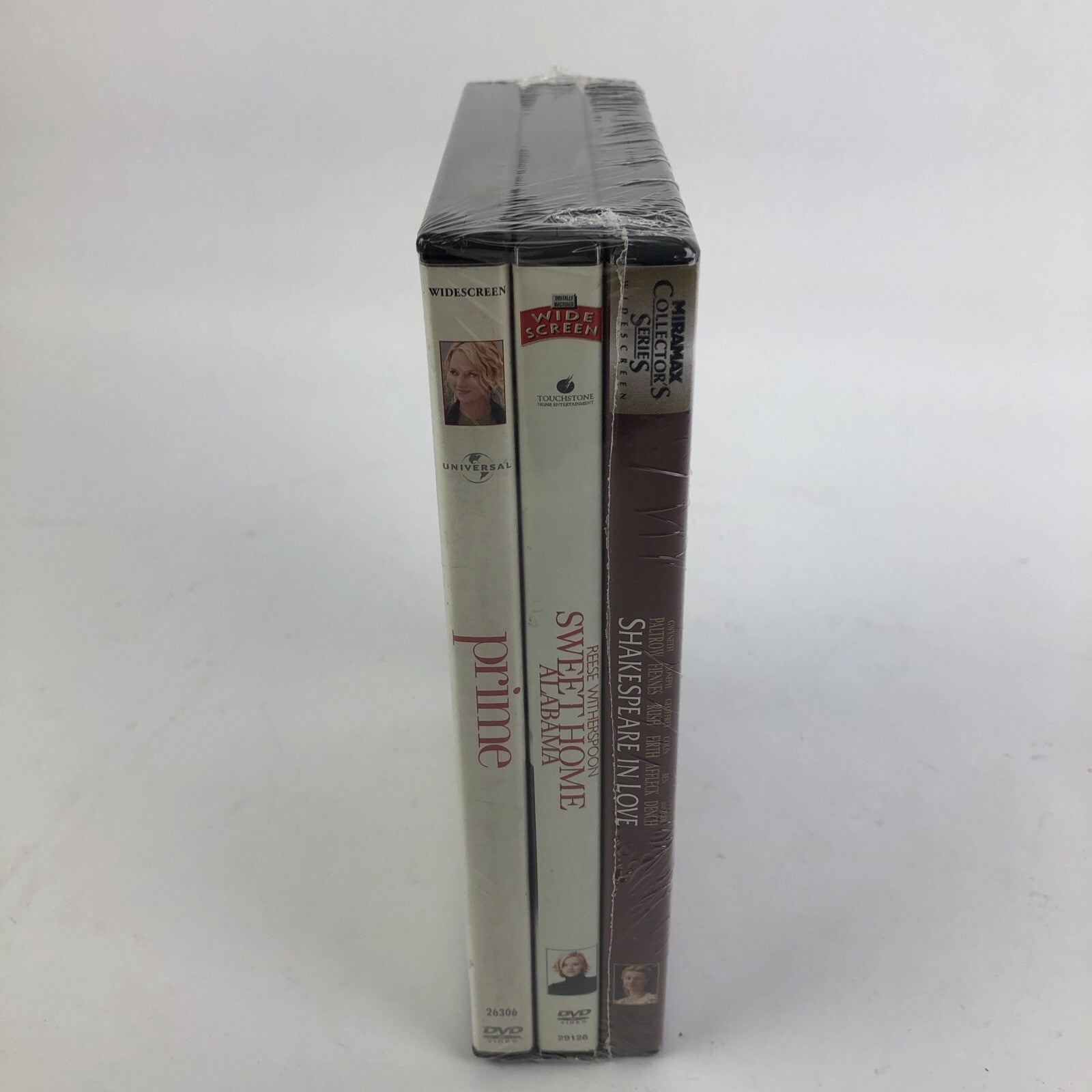 3 x Rom-Com Romantic Comedy Movies DVD - Sweet Home Alabama, Prime, Shakespeare