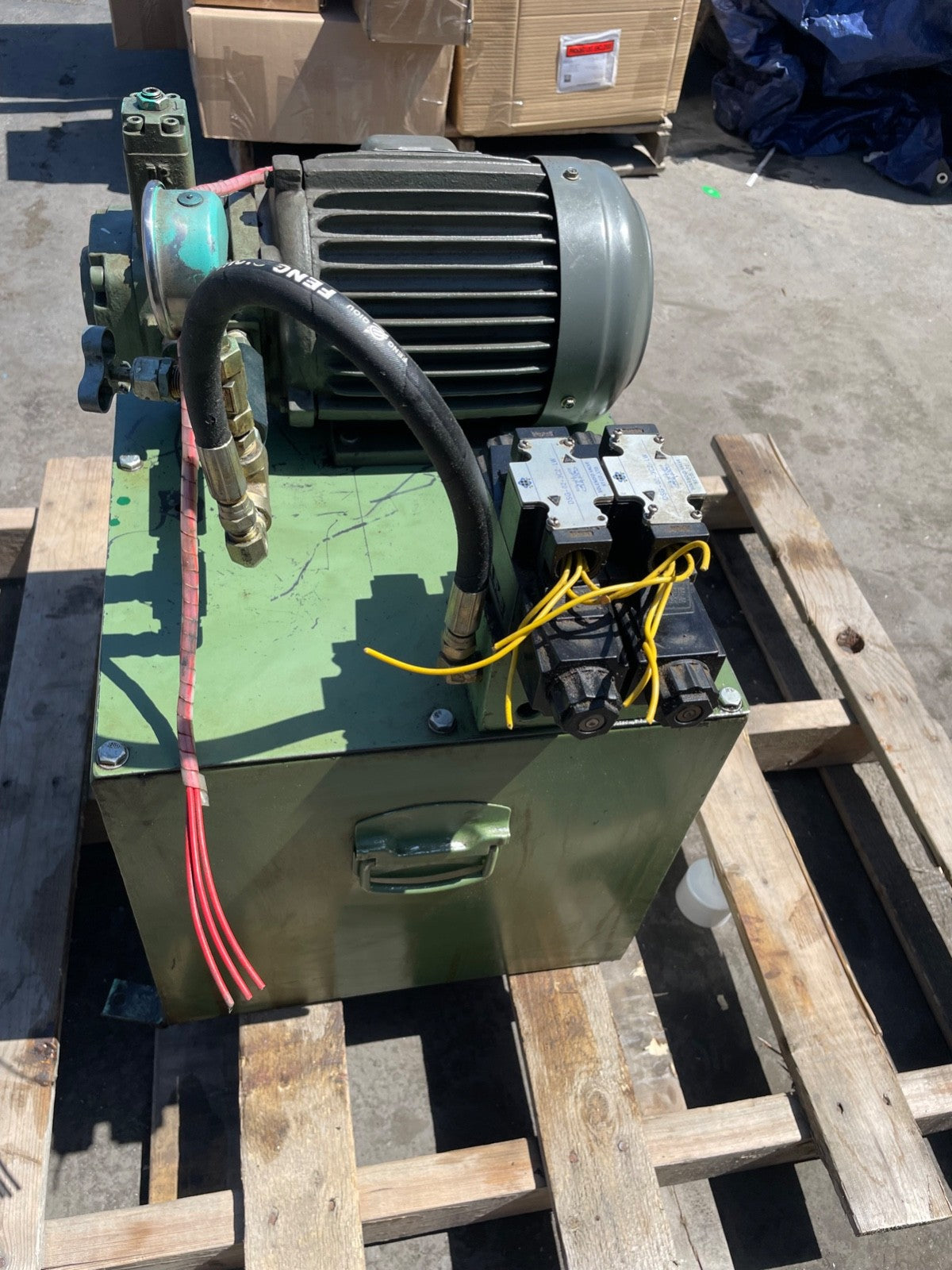 Shen Yu 2HP Hydraulic Power Unit 10 Gallon Tank 10.5 GPM 220/380V 3PH Vane Pump