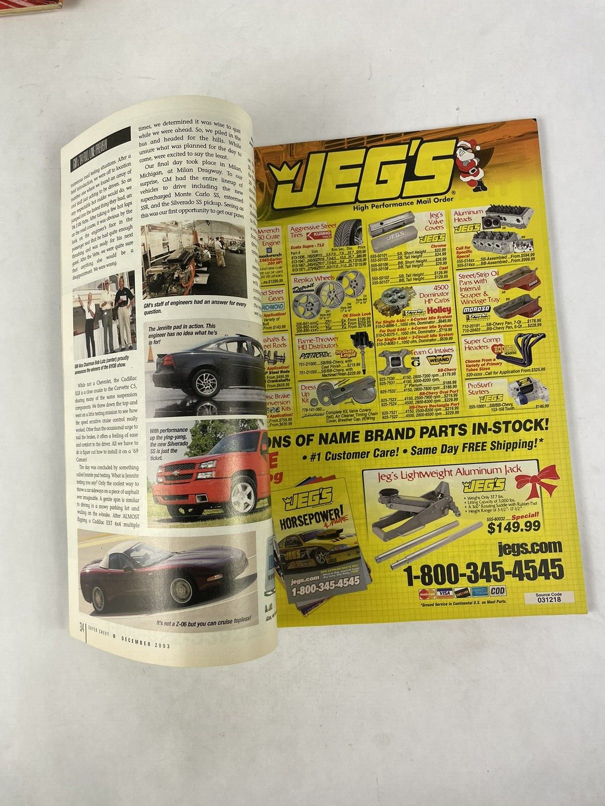 Lot of 12: SUPER CHEVY MAGAZINES Complete Full Set 12 issues Jan to Dec 2003