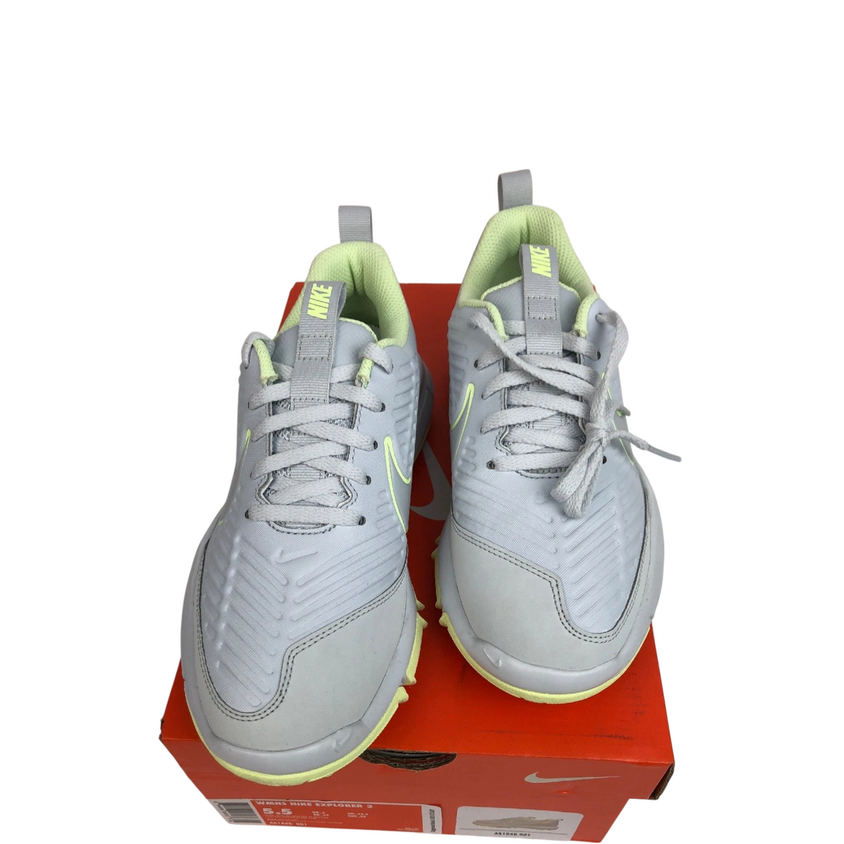 Rare NIKE Golf Shoes Explorer 2 Water resistant Platinum AA1846 001 Women’s 5.5