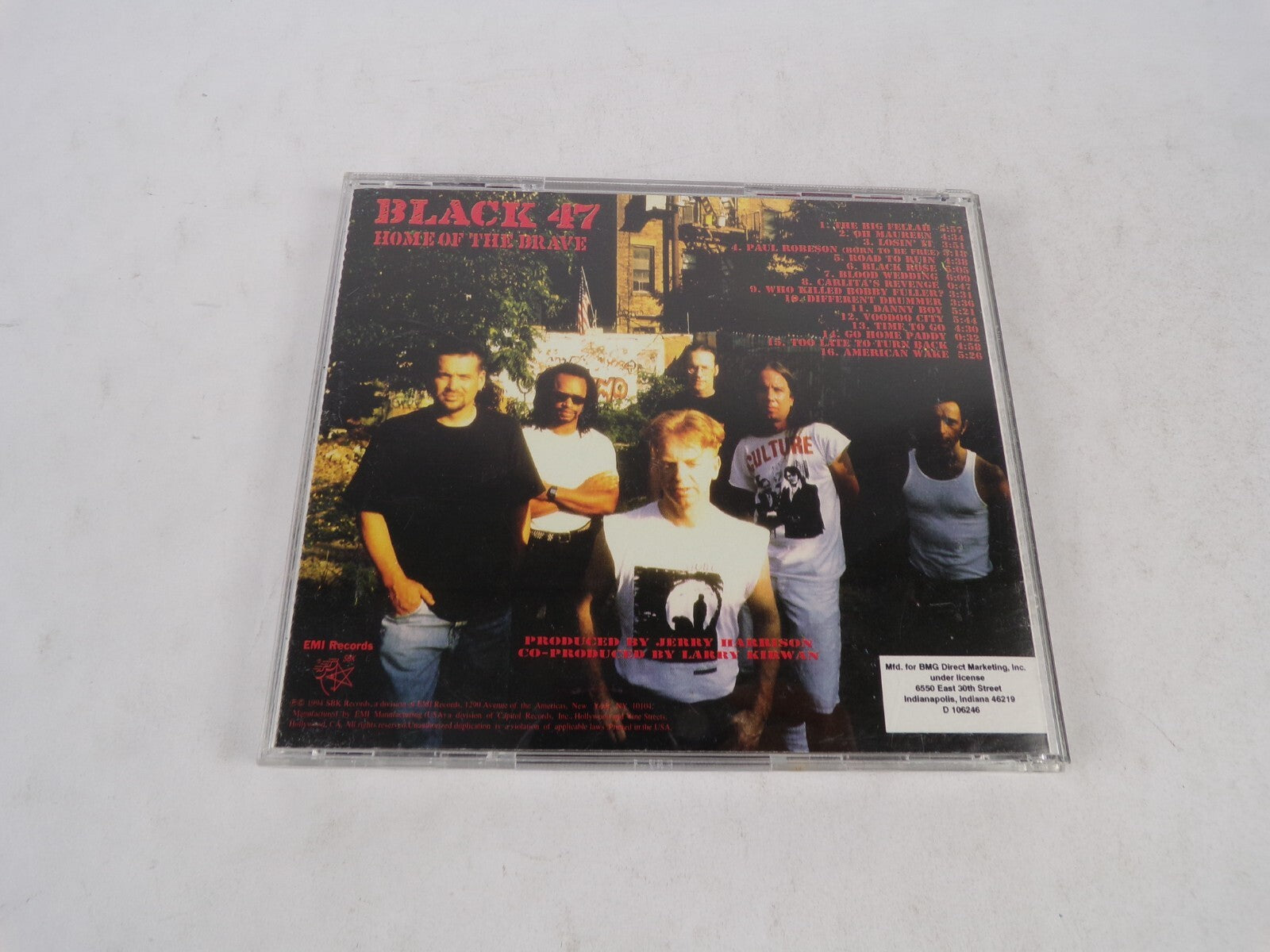 Black 47 Home Of The Brave The Big Fellah Oh Maureen Losin' Paul Robeson CD#31
