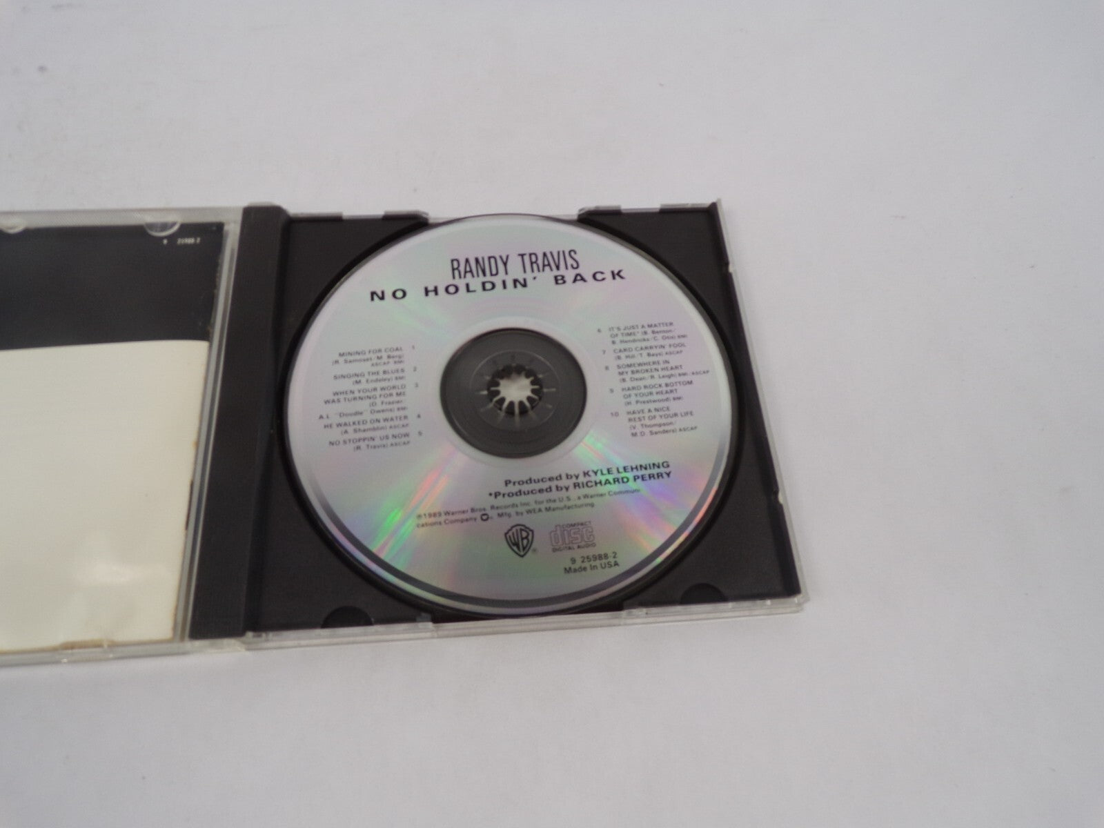 No Holdin' Back Randy Travis Mining For Coal Singing The Blues When Your CD#69