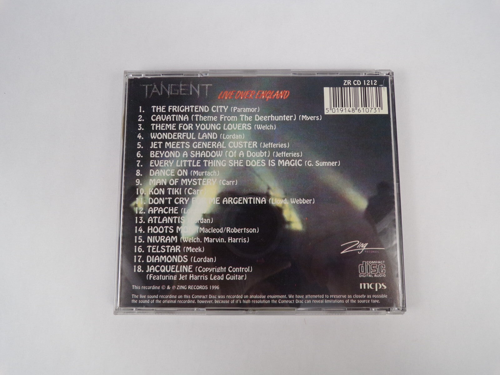 Tangent Live Over England CD #11