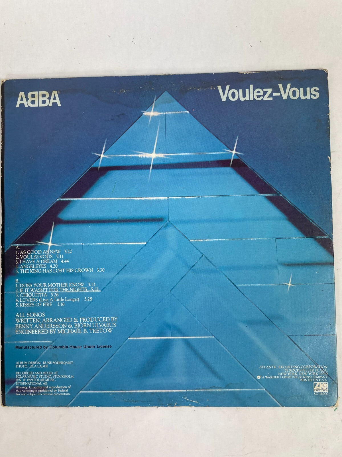 ABBA Voulez-Vous The King Has Lost His Crown Vinyl Record