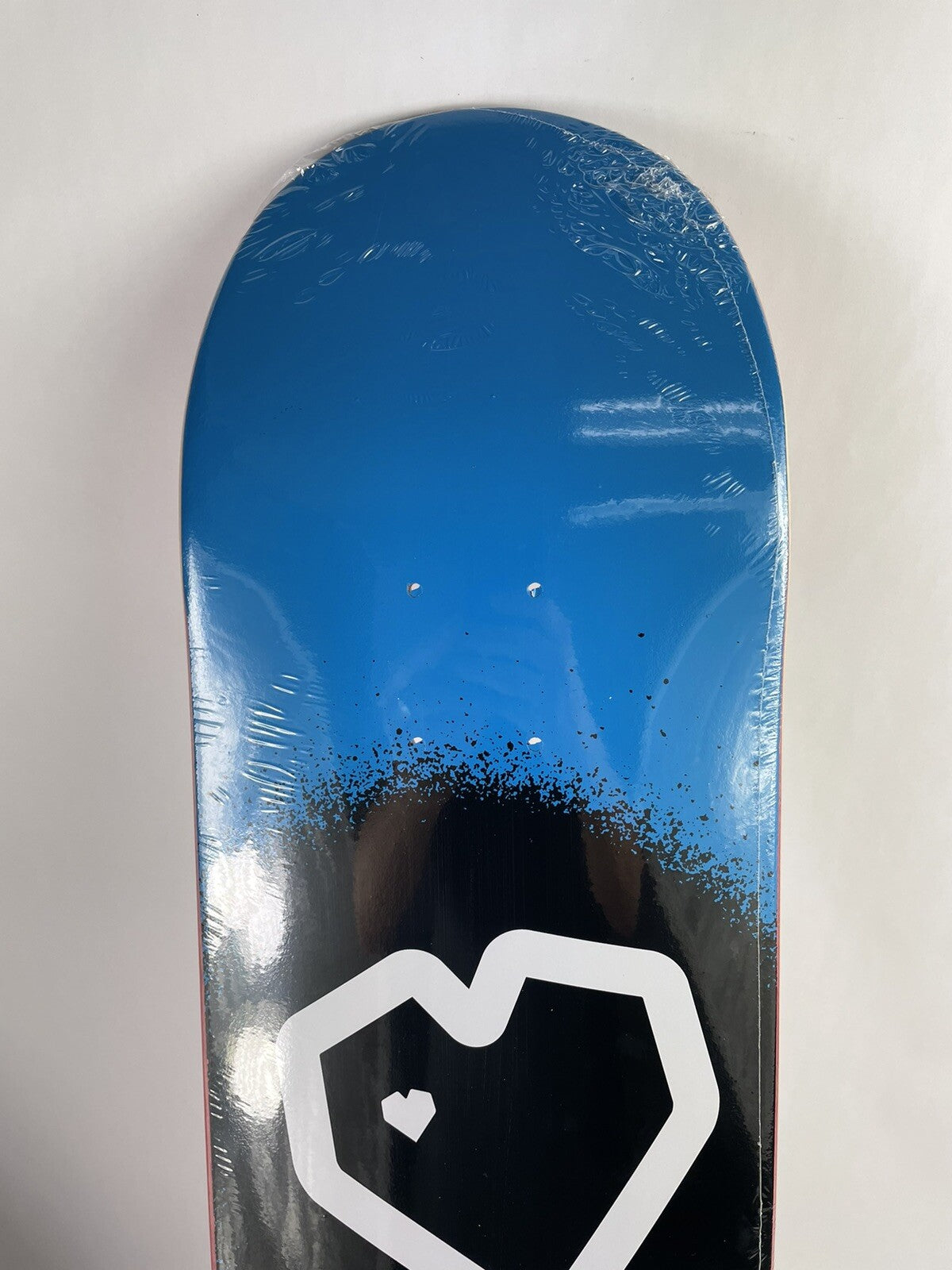 BLUEPRINT skateboards deck 8.25” RARE quality Spray Heart Cyan