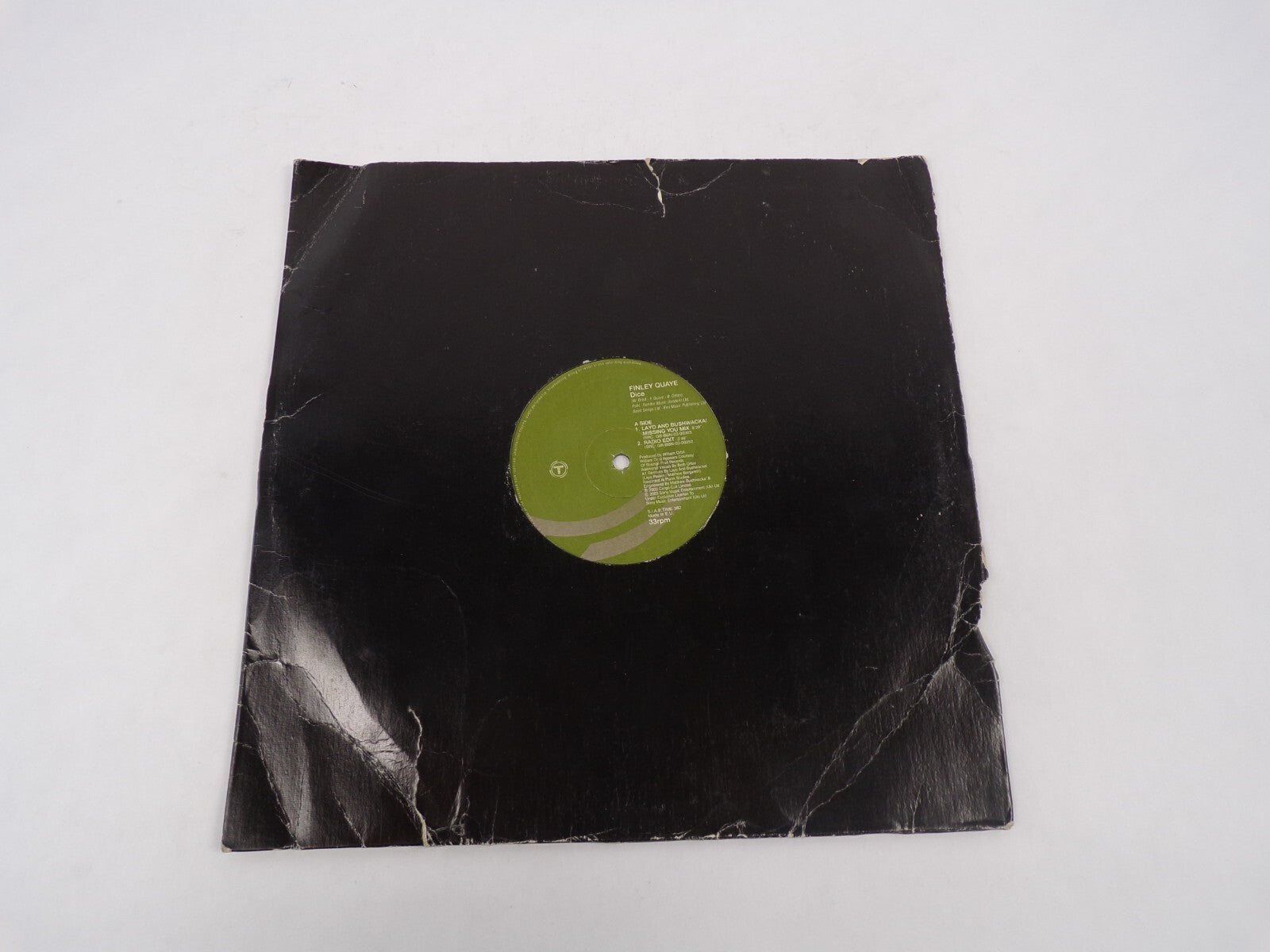 Finley Quaye Dice Layo And Bushwacka! Missing You Missing You Mix Vinyl Record