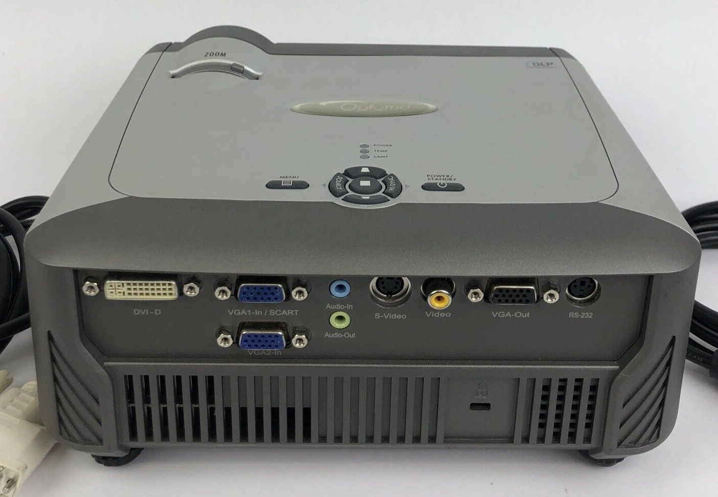 Optoma DX625 DLP Projector Display with Remote , Case and Instructions - LOOK