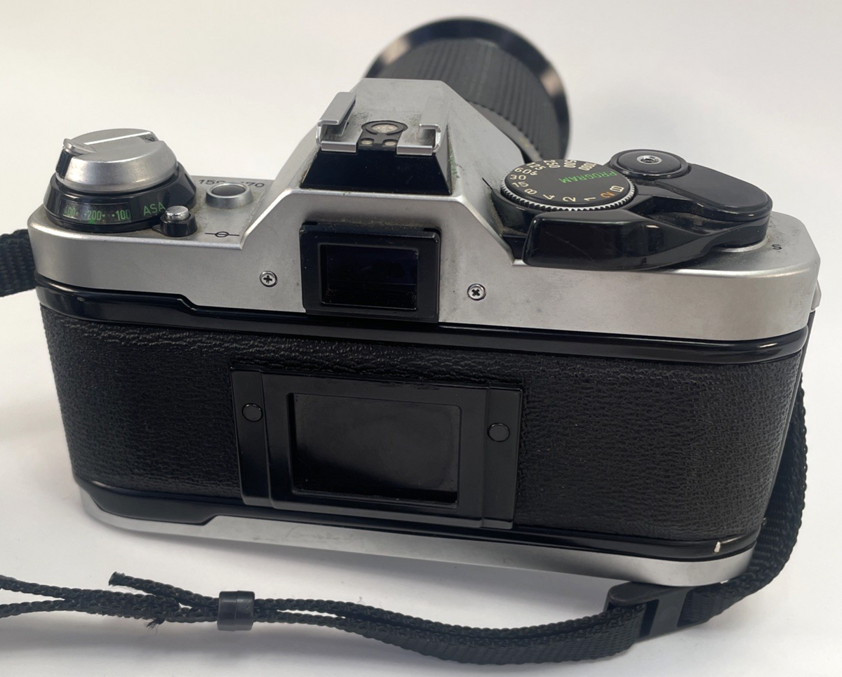 Canon AE-1 Program 35mm SLR Film Camera Tamron 35-135mm f/3.5-4.2 CF Tele Macro