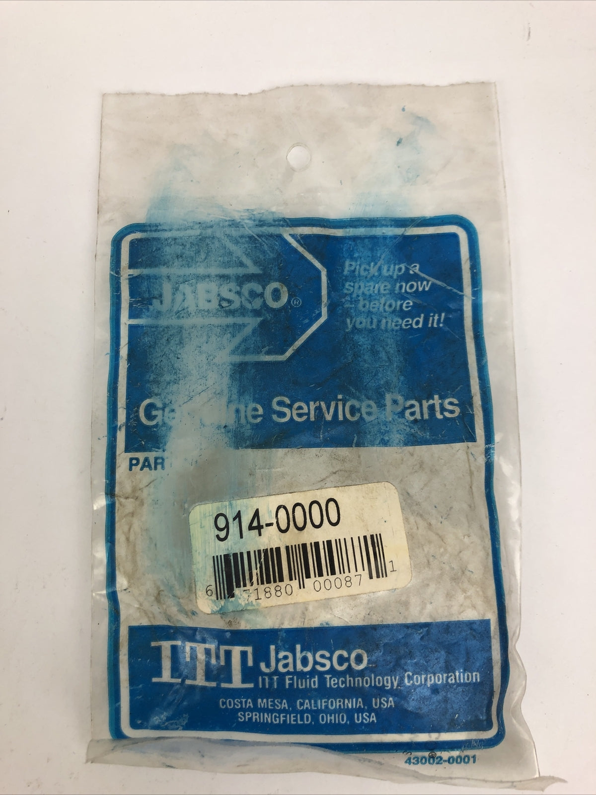 ITT Jabsco Pump Lip Seal Part No. 914-0000 - NOS - FREE USA SHIPPING * M2