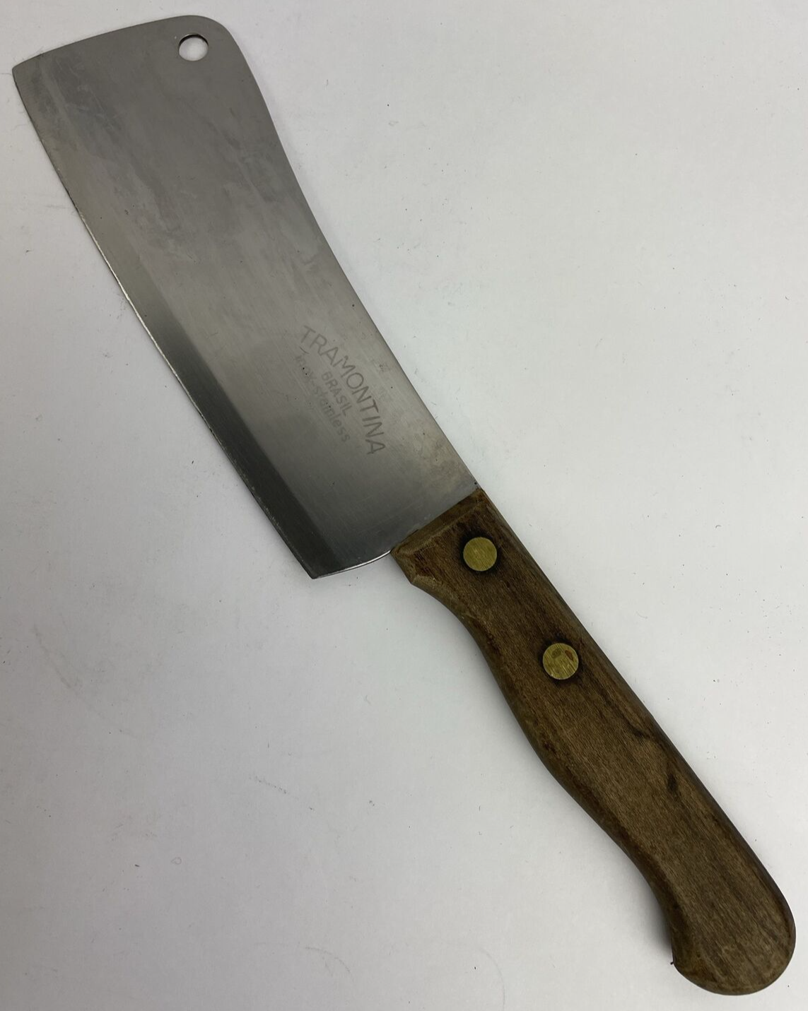 Vintage Tramontina Meat Cleaver Knife Cook Wear 6.5" inch blade 1/2 Tang - LOOK