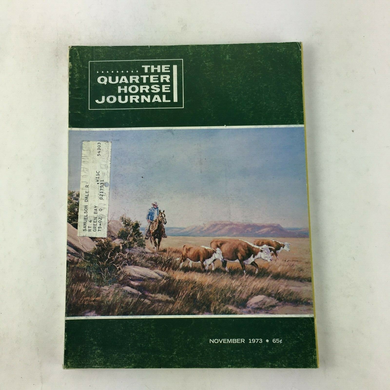 November 1973 The Quarter Horse Journal Magazine The American Quarter Horse