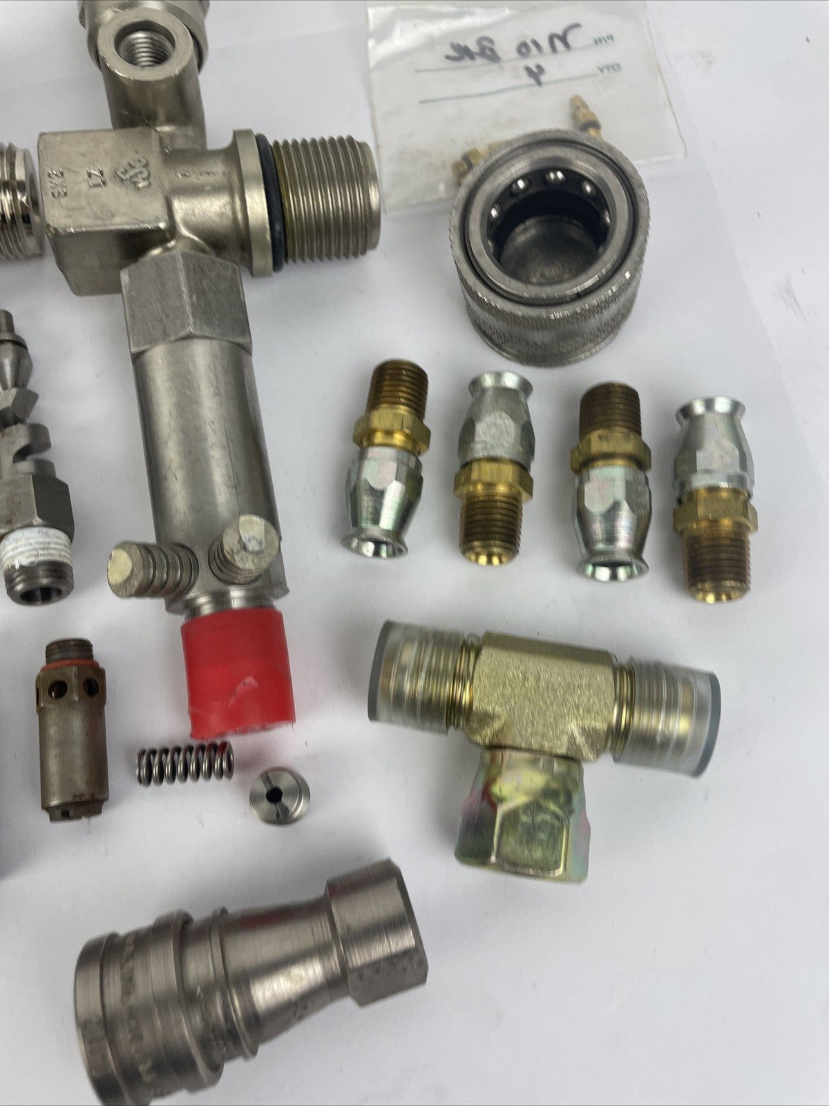 HUGE LOT OF ASST. HYDRAULIC ADAPTERS / FITTINGS SS STEEL, BRASS, JIC Parker GFI