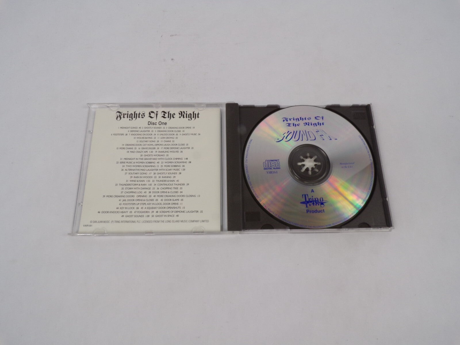 Frights Of The Night Sound FX Including: Ghostly Sounds Demonic Laughter CD#68