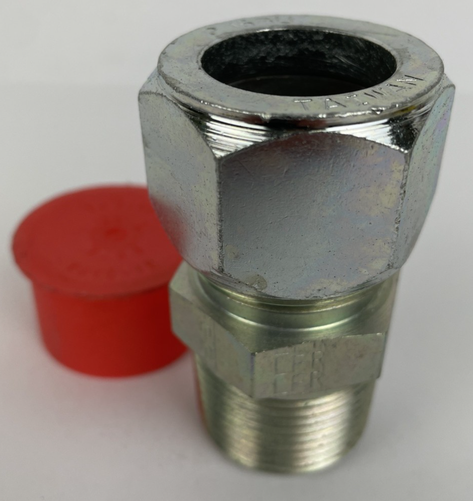 Genuine OEM Parker P16BU Ferulok Male Adapter 1 Tube X 1 NPT Steel