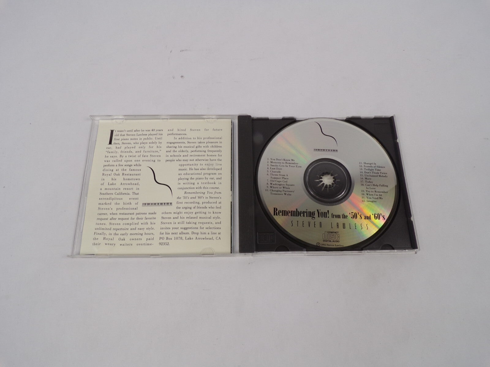 Remembering You Steven Lawless You Dont Know Me Old Cape Cod Twilight TimeCD#67
