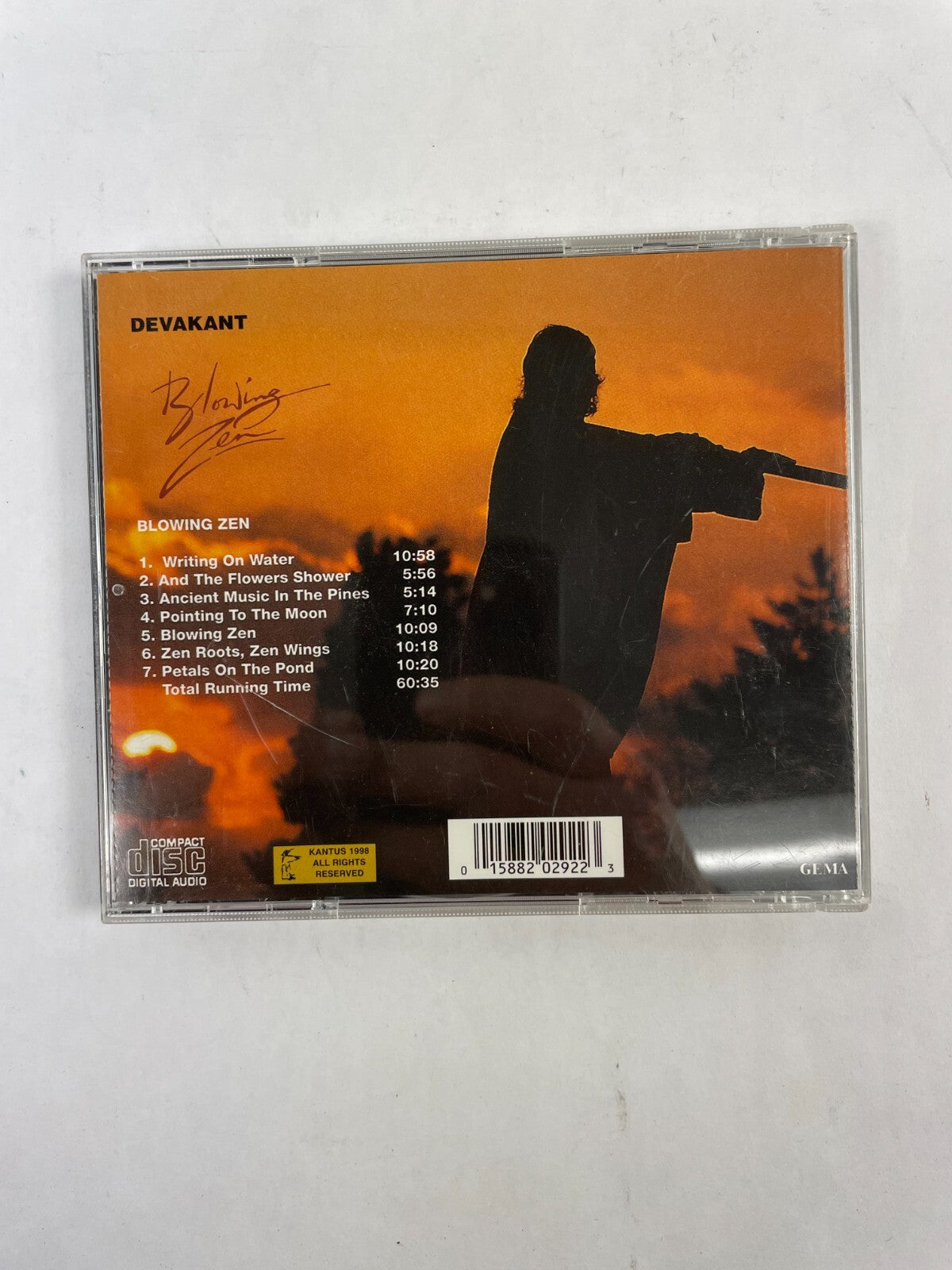 Blowing Zen Devakant Writing On Water and The Flowers Shower ancient music CD 72