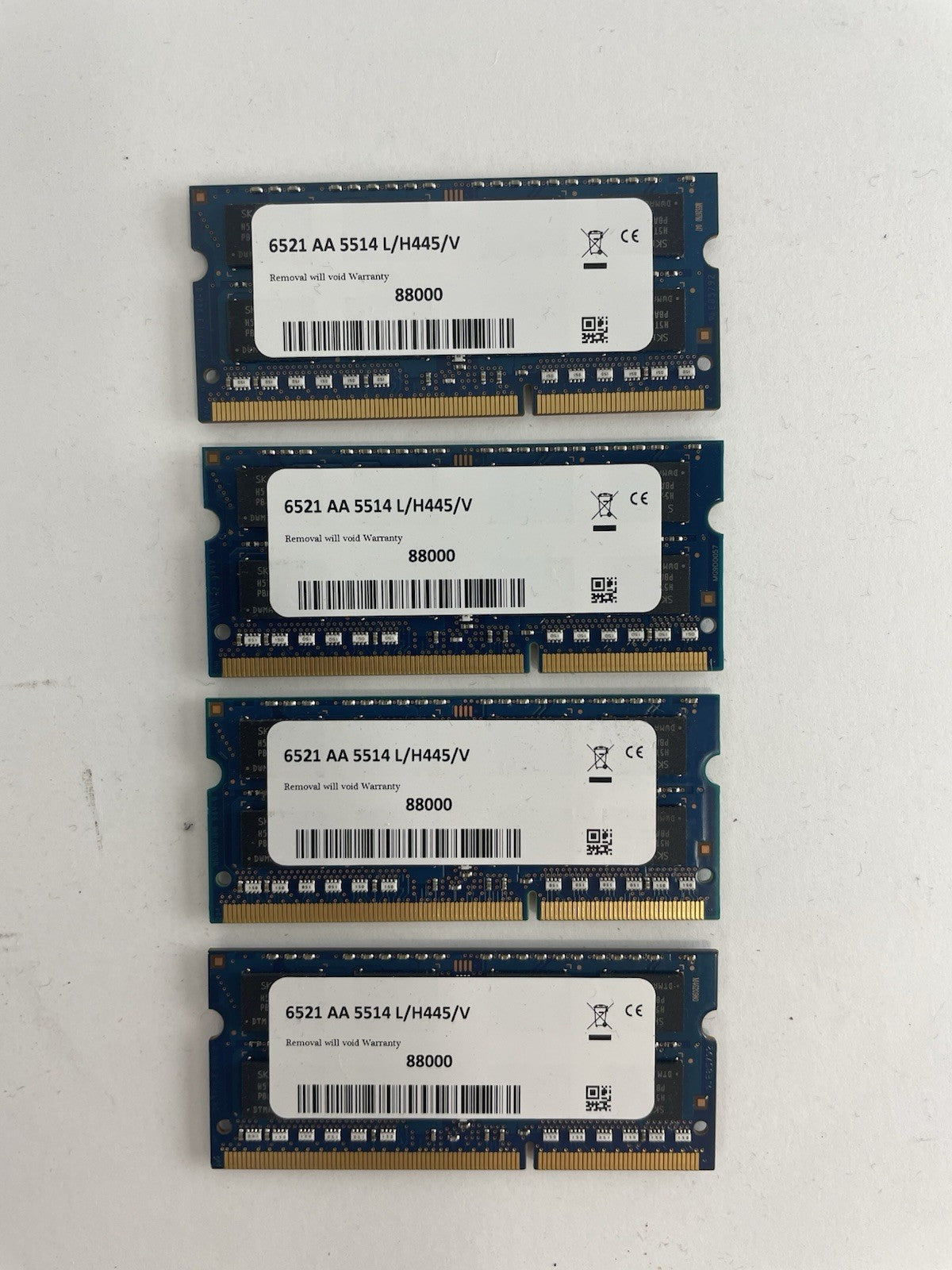 Lot 4 SK hynix 8GB DDR3L 1600 PC3L-12800S 2Rx8 Laptop RAM Memory