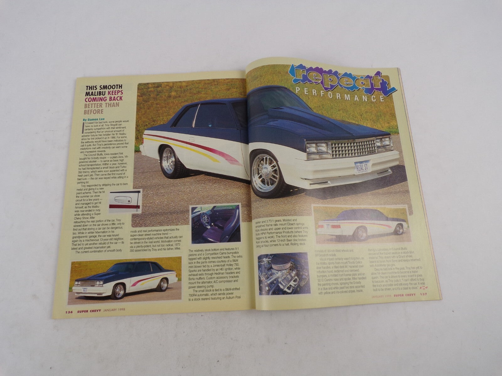 January 1998 Super Chevy Muscle-In The New Year Hot Cars,New Starts Highlight '9