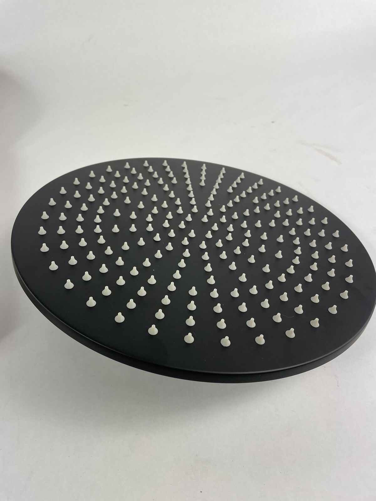 Baril TET-1210-01 Round 12" Anti-Limestone rain Shower Head Black Matte