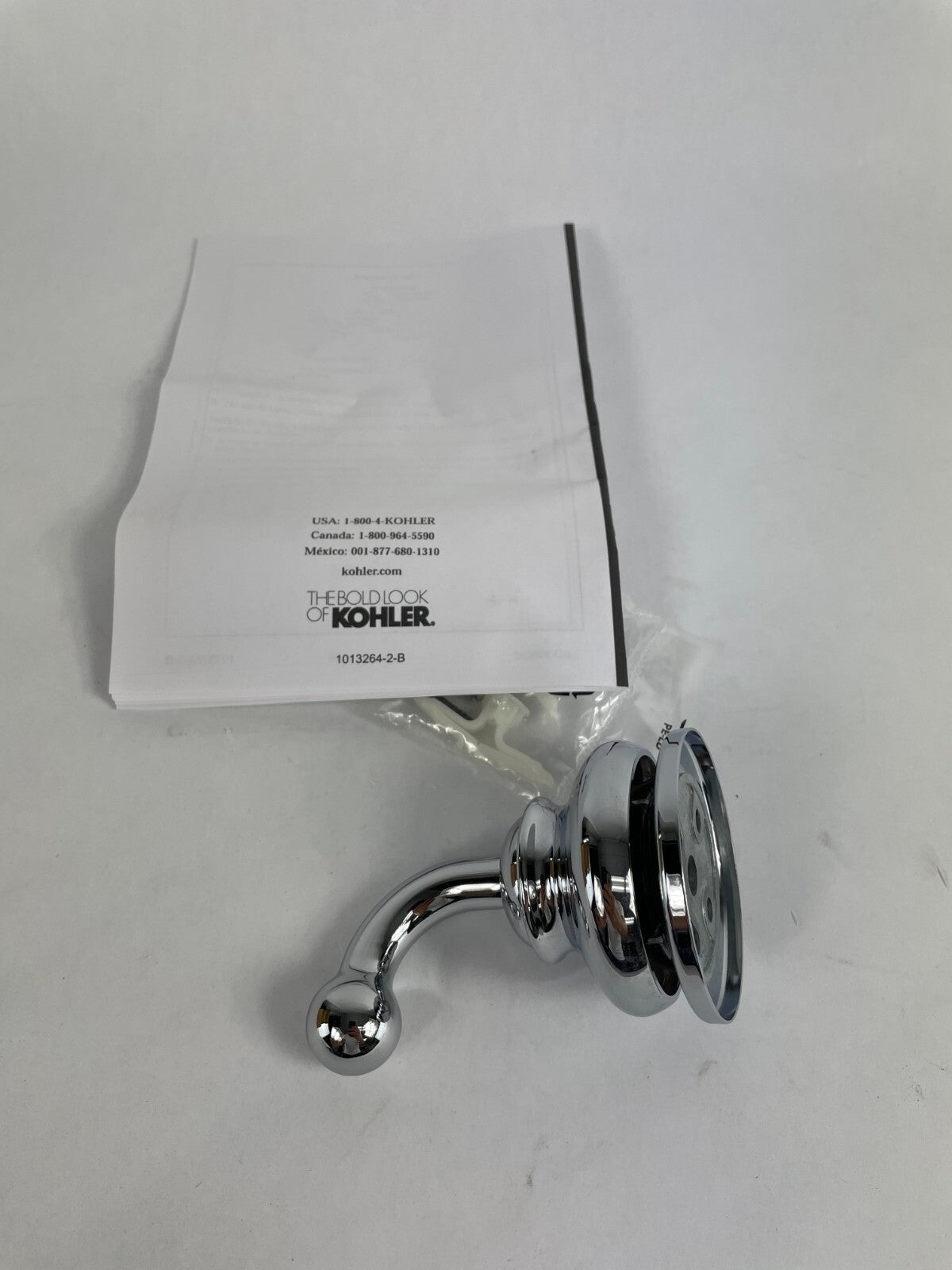 Kohler Fairfax Robe Hook 12156 - CP Polished Chrome