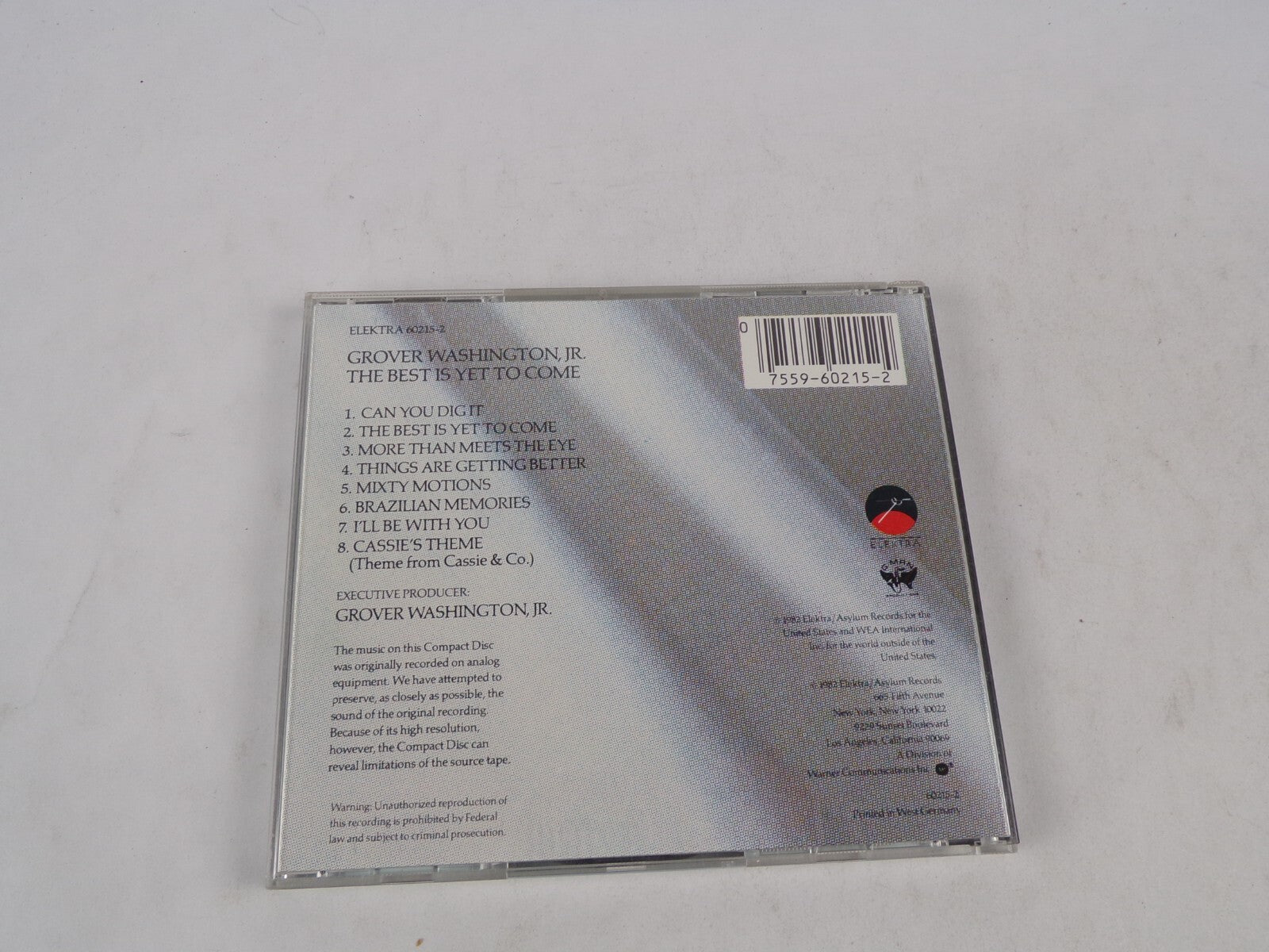 Grover Washington, Jr. The Best Is Yet To Come Can You Gigit The Best Is CD#53