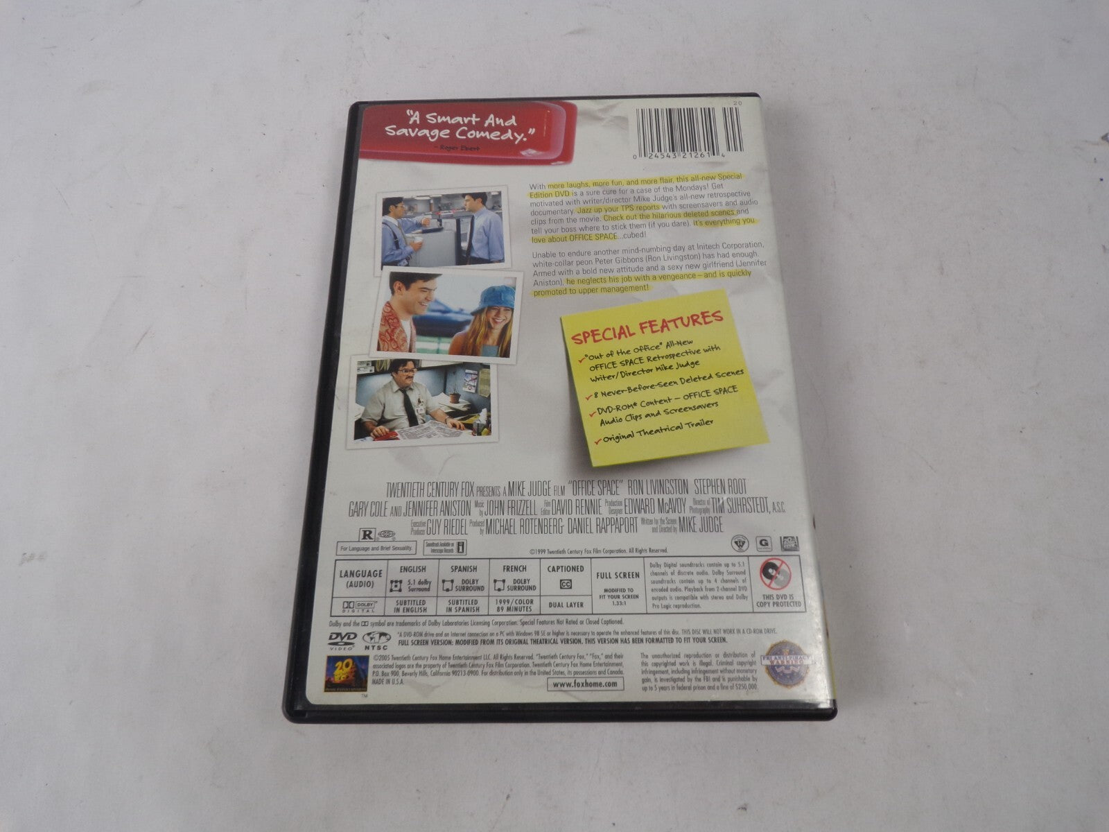 Office Space Special Edition With Flair! From Creator Mike Judge DVD Movies