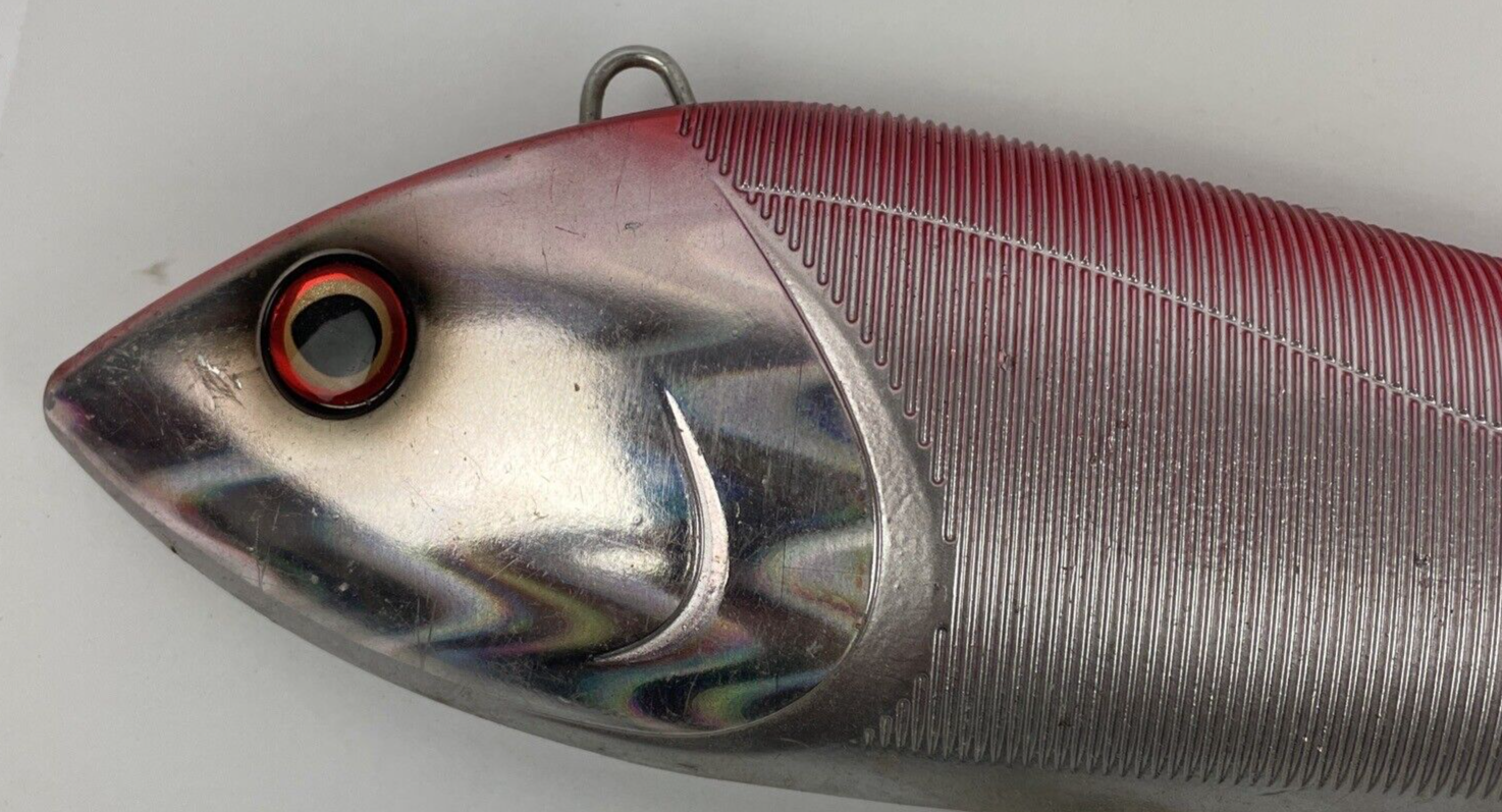 Yozuri S Marau 8" Tuna Wahoo Marlin Trolling Saltwater Fishing Lure Silver Red