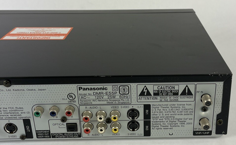 Panasonic DMR-E55 DVD Video Player Recorder DVD-RAM DVD-R Cosmetic Flaws