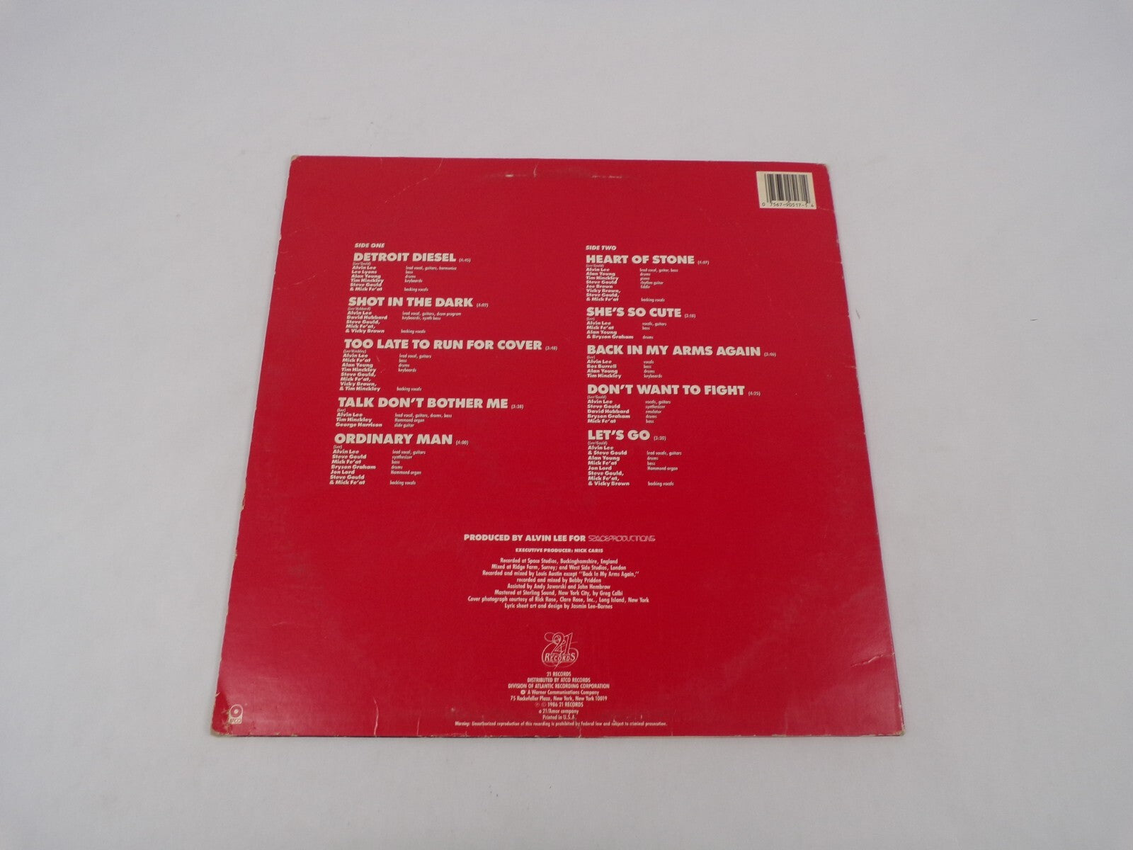 Alvin Lee Detroit Diesel She's So Cute Let's Go Ordinary Man Vinyl Record