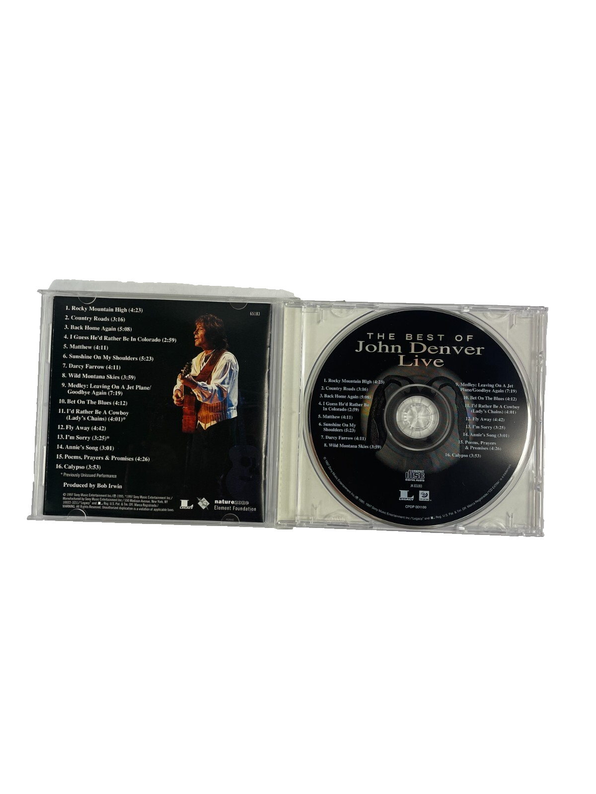 The Best of John Denver Live Rocky Mountain High Country Roads Matthew CD#14